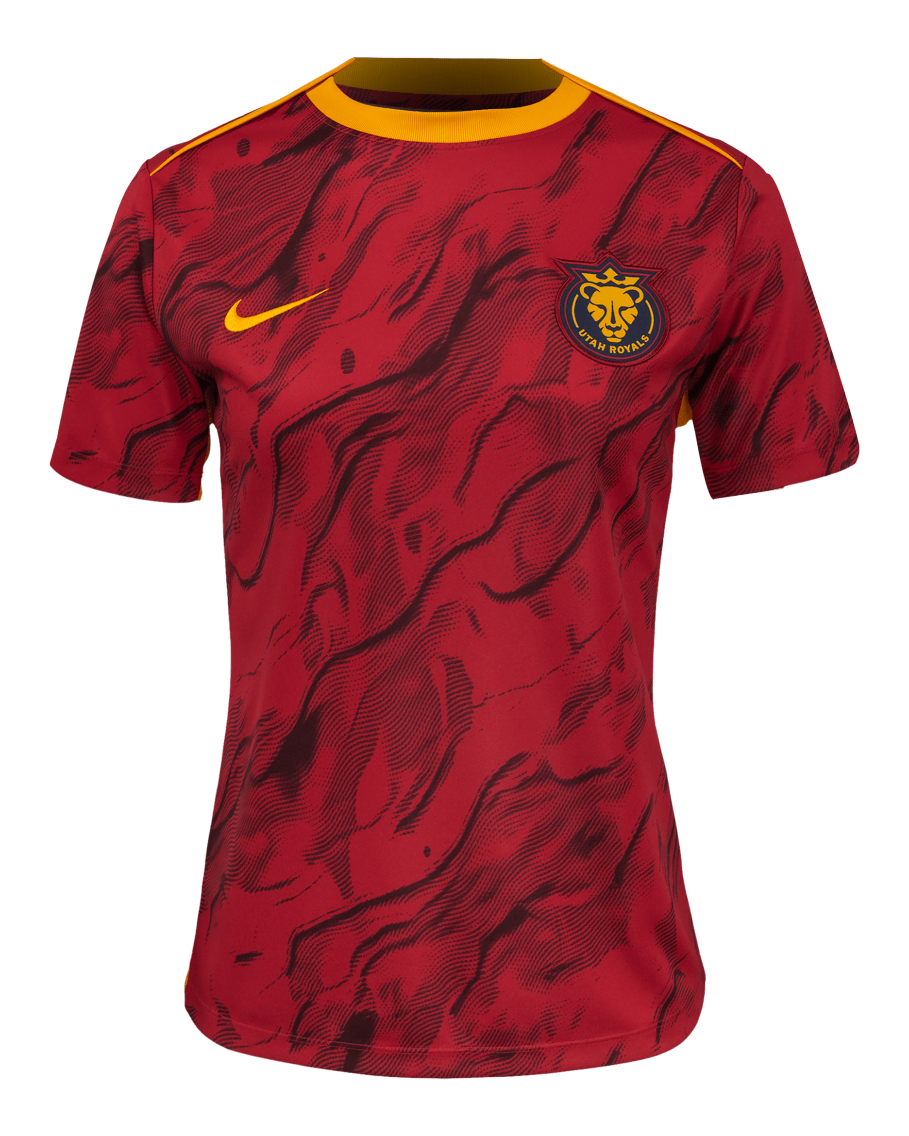 Utah Royals FC 2025 Women's Nike NWSL Short-Sleeve Pre-Match Top - Burgundy Crush