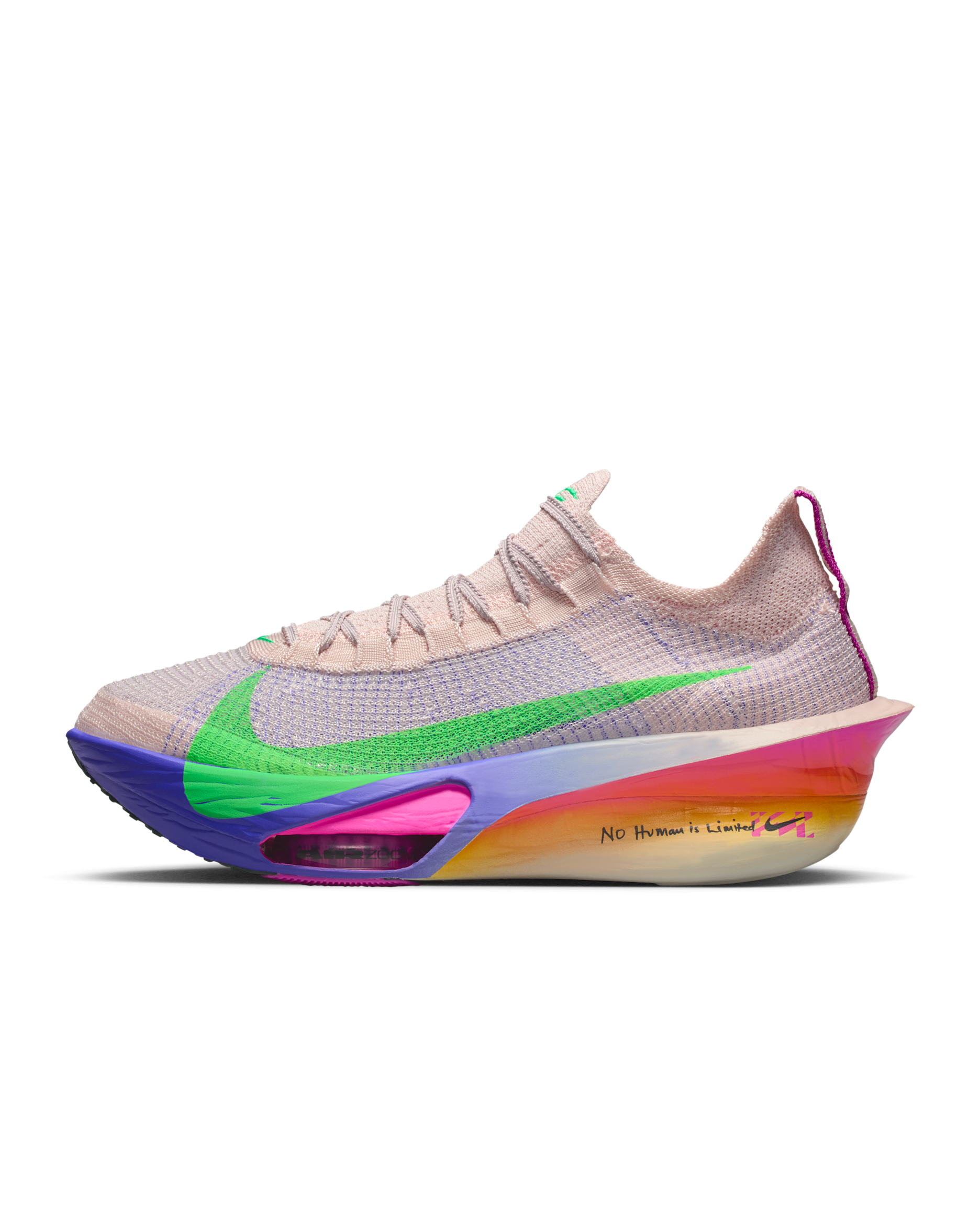 Nike Alphafly 3 "Eliud Kipchoge" Men's Road Racing Shoes - Silt Red/Bright Ceramic/Fire Pink/Green Shock