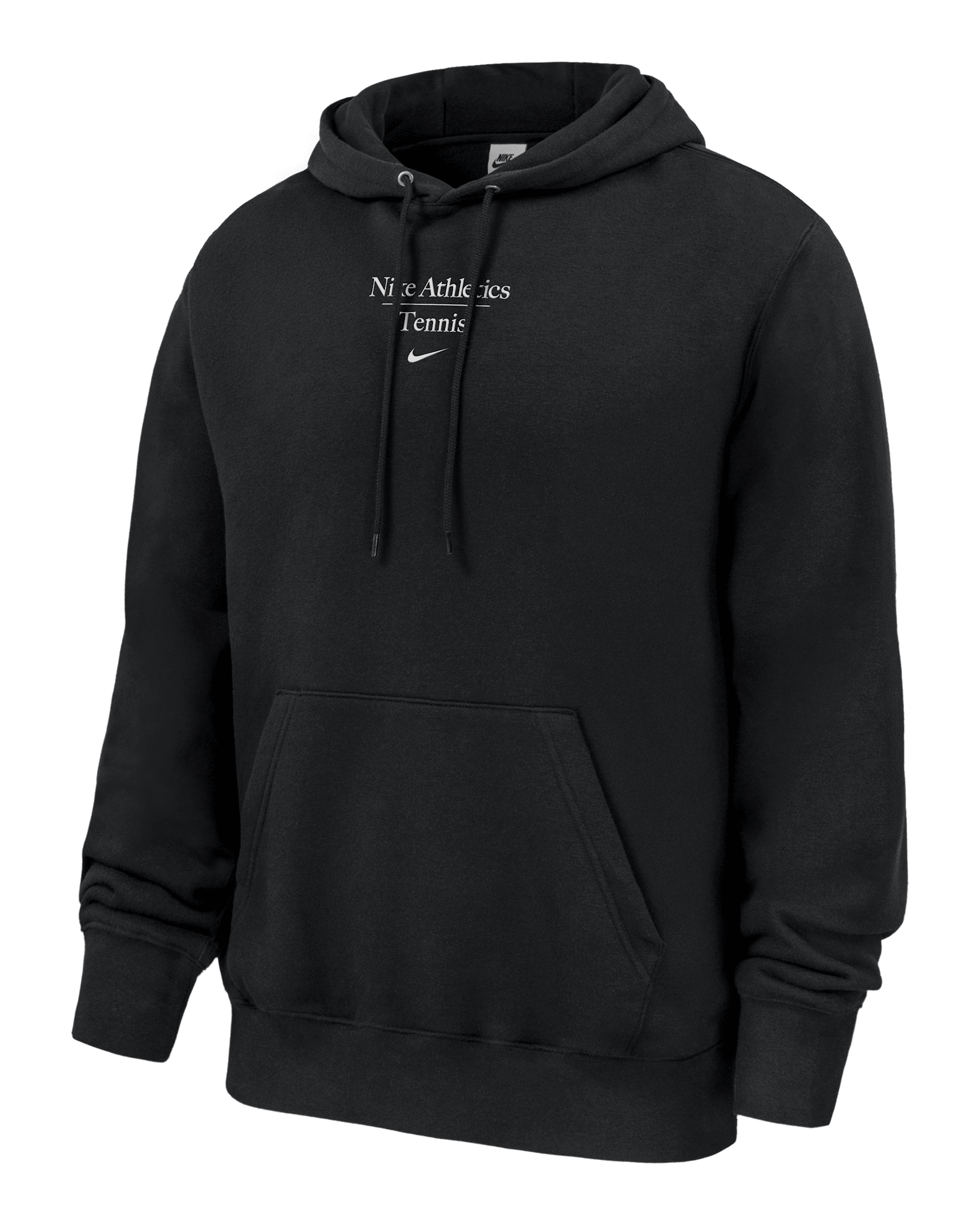 Nike Club Fleece Men's Tennis Pullover Hoodie - Black