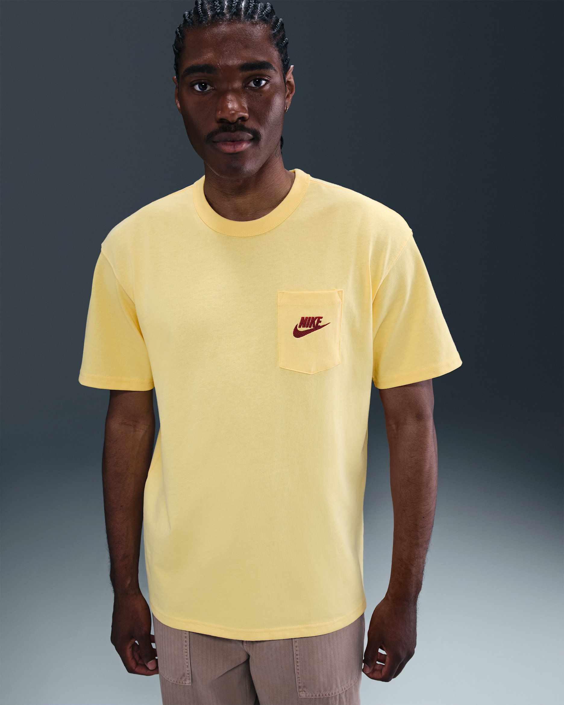 Nike Sportswear Premium Essentials Men's T-Shirt - Soft Yellow