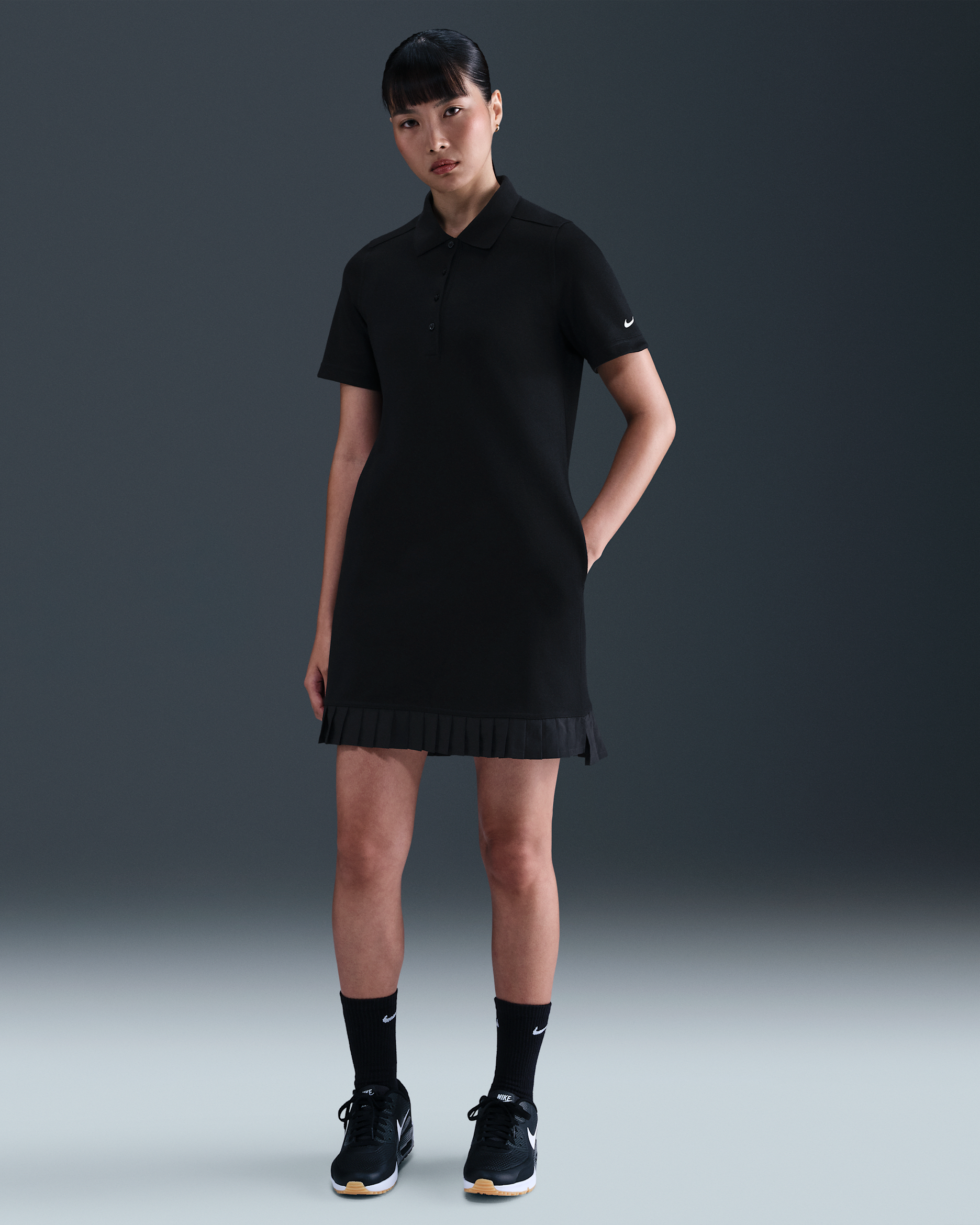 Nike Women's Golf Polo Dress - Black/Sail
