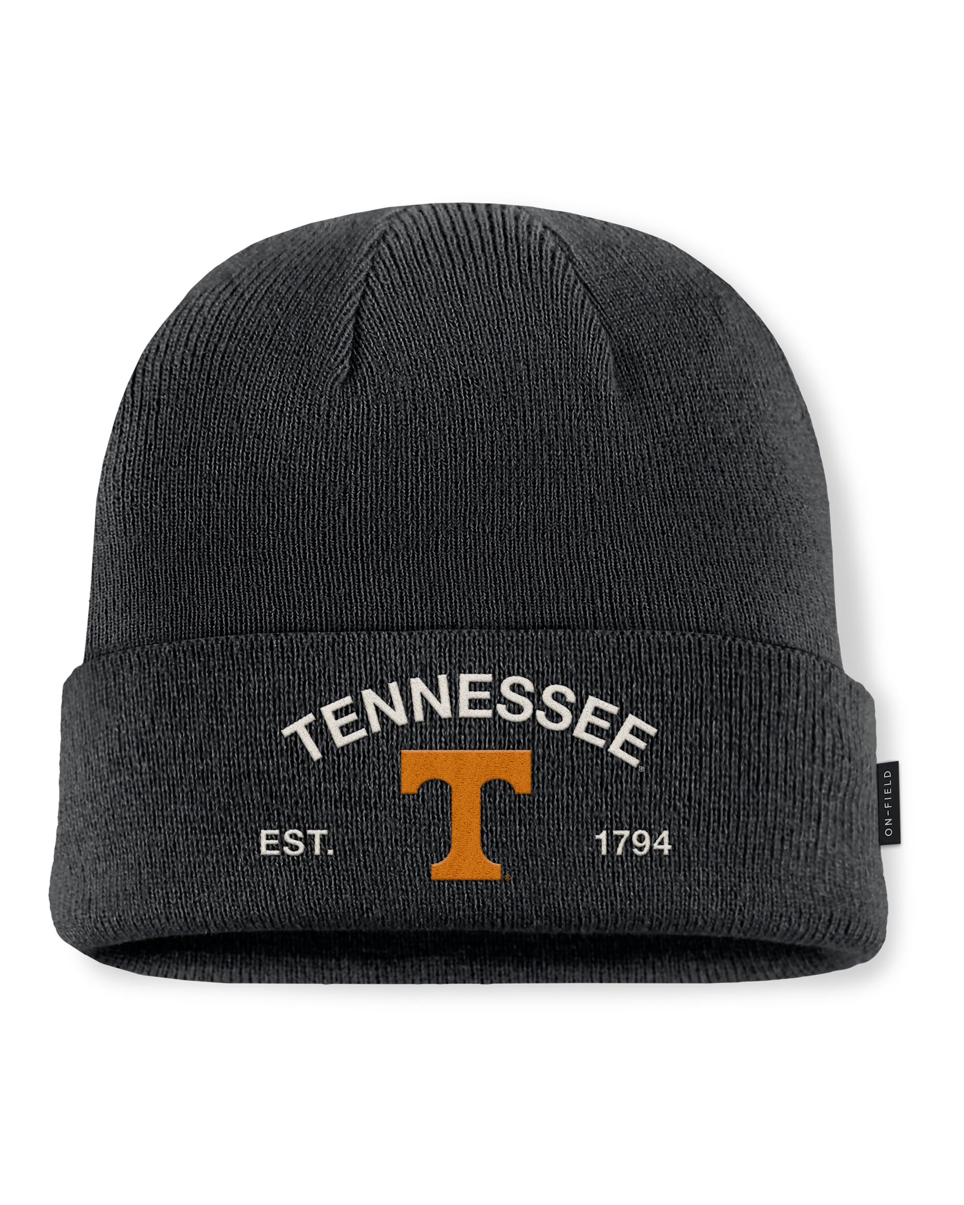 Tennessee 2025 Military Appreciation Men's Nike College Cuffed Beanie - Black