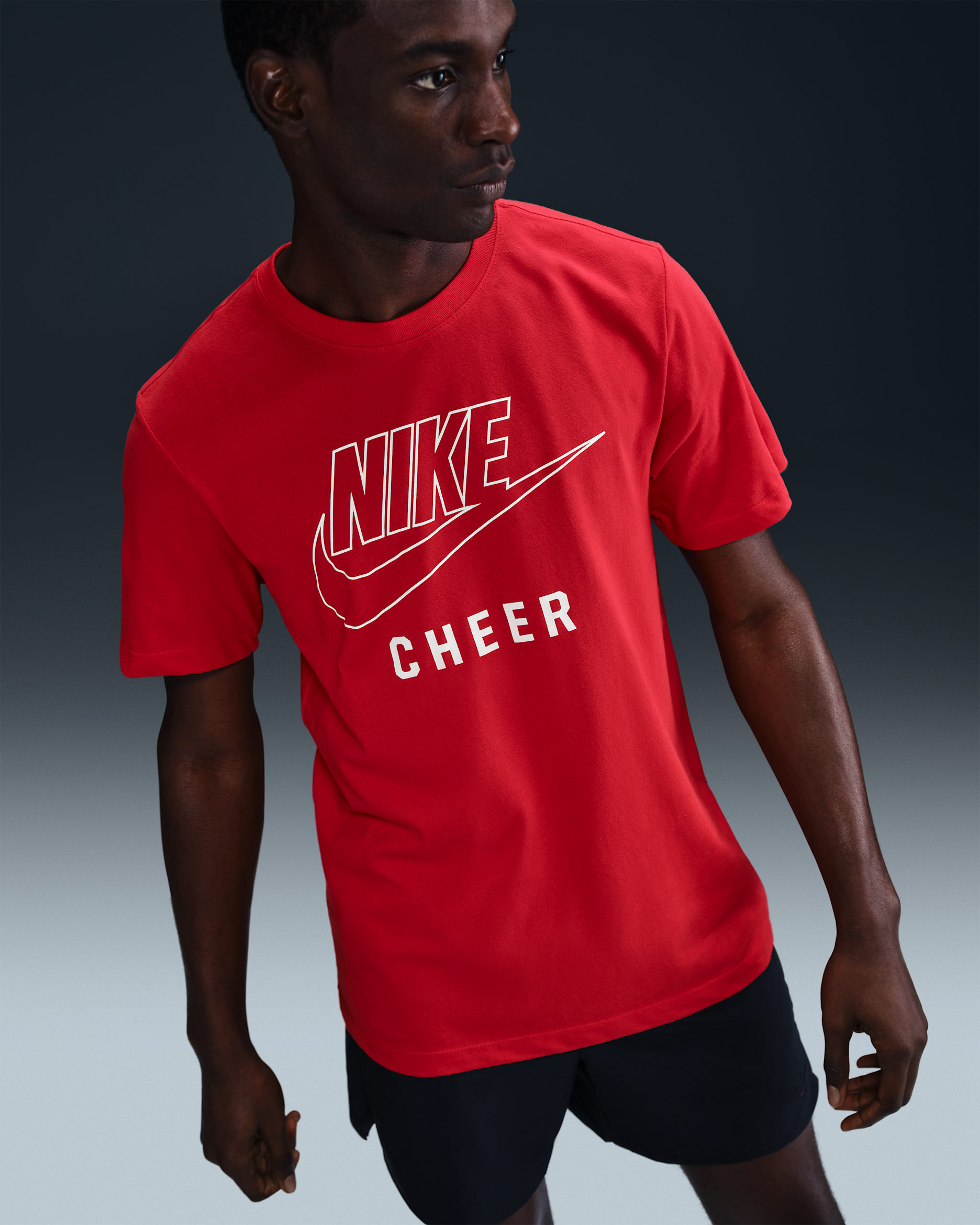 Playera de porra para hombre Nike Swoosh - Rojo universitario