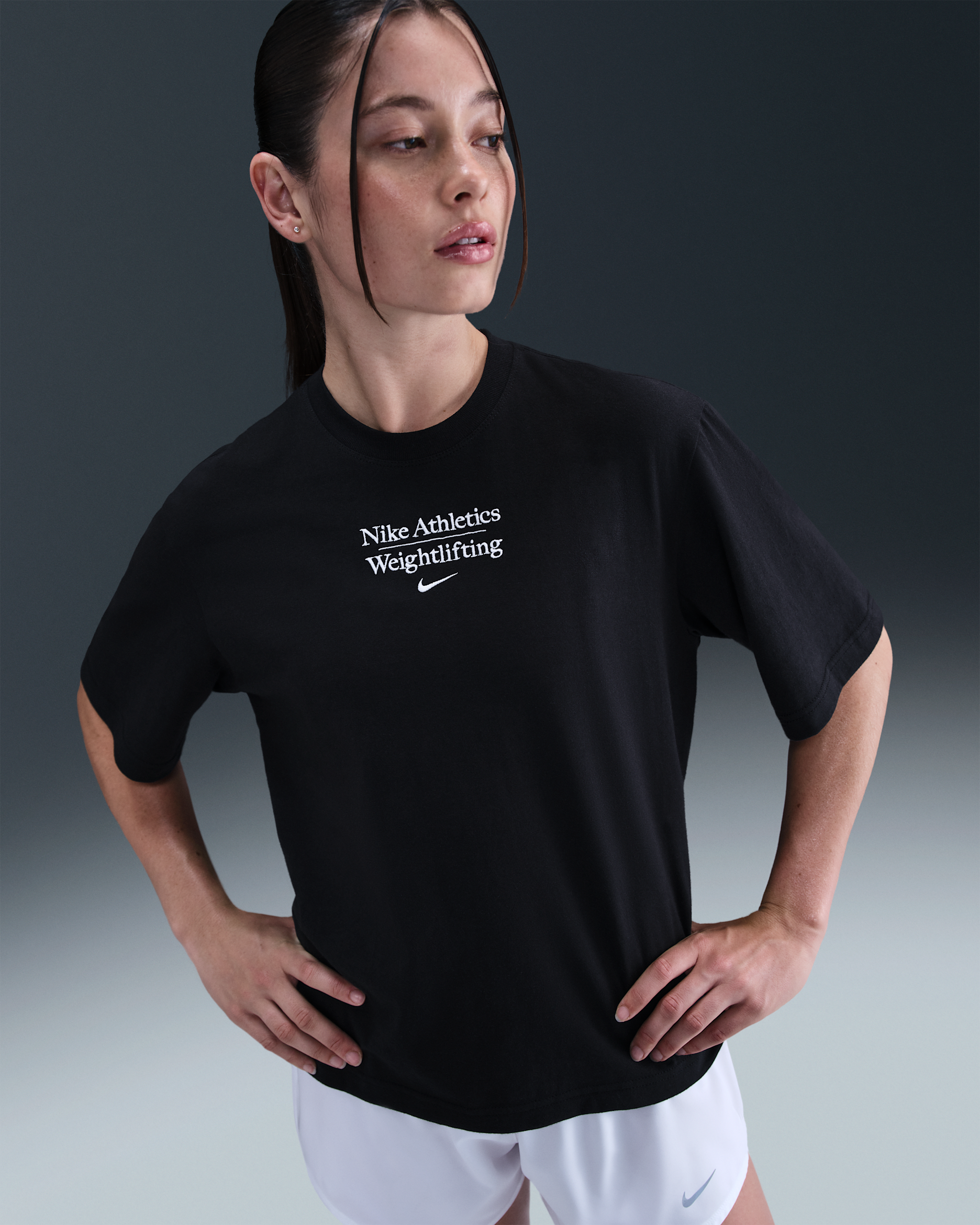 Nike Weightlifting Women's Boxy T-Shirt - Black