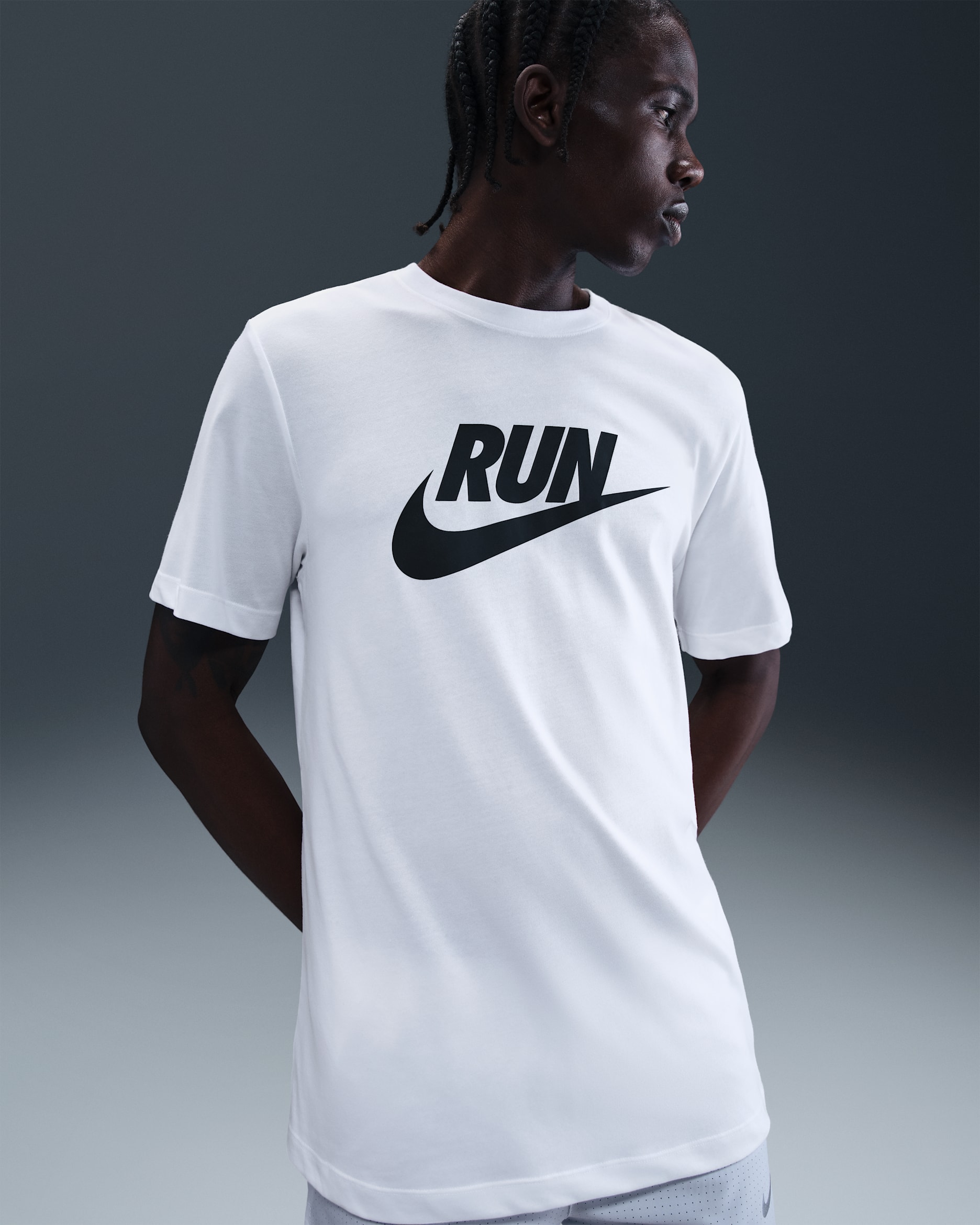 Nike Camiseta de running Dri-FIT - Hombre - Blanco