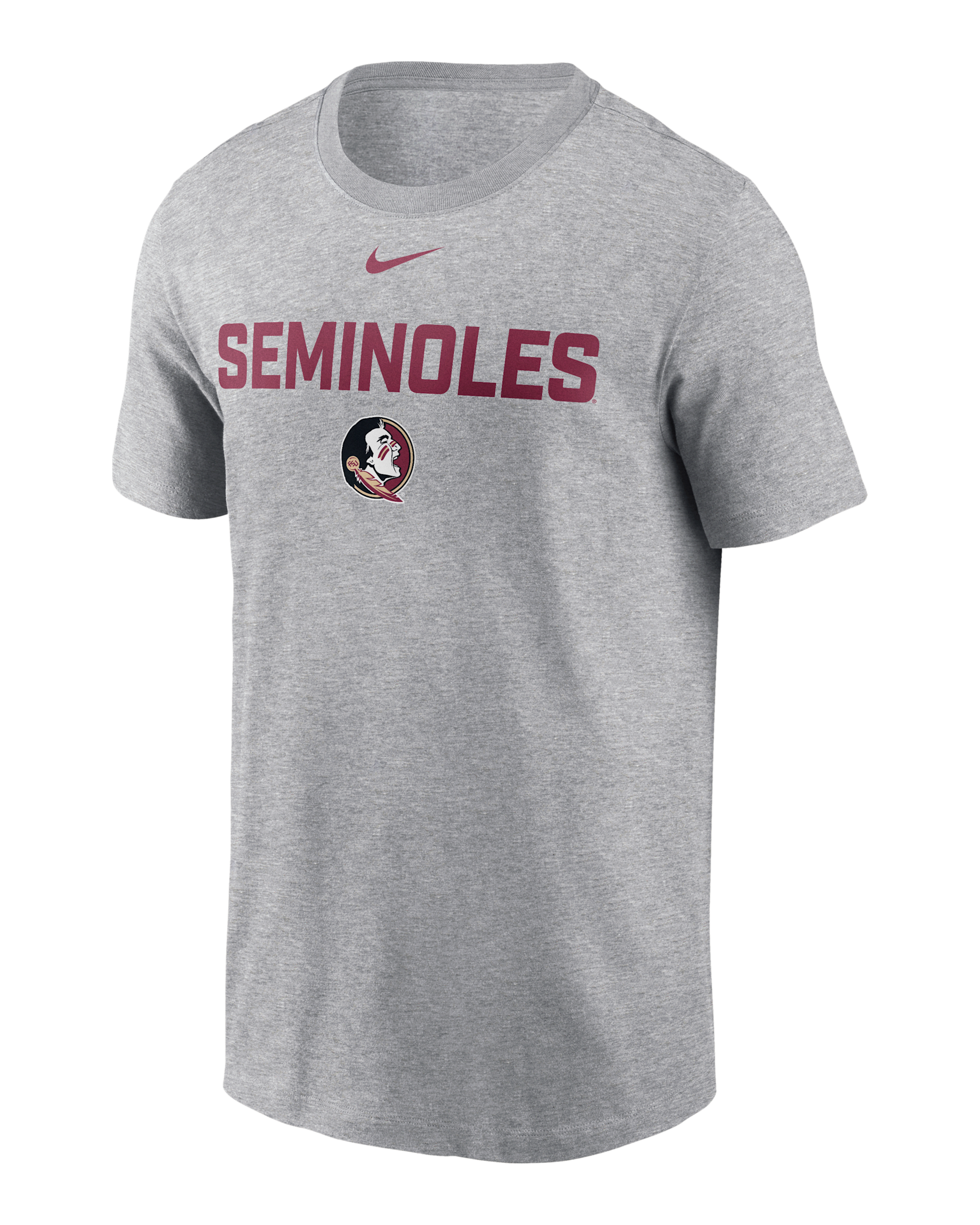 Florida State Campus 2-Hit Men's Nike College T-Shirt - Grey