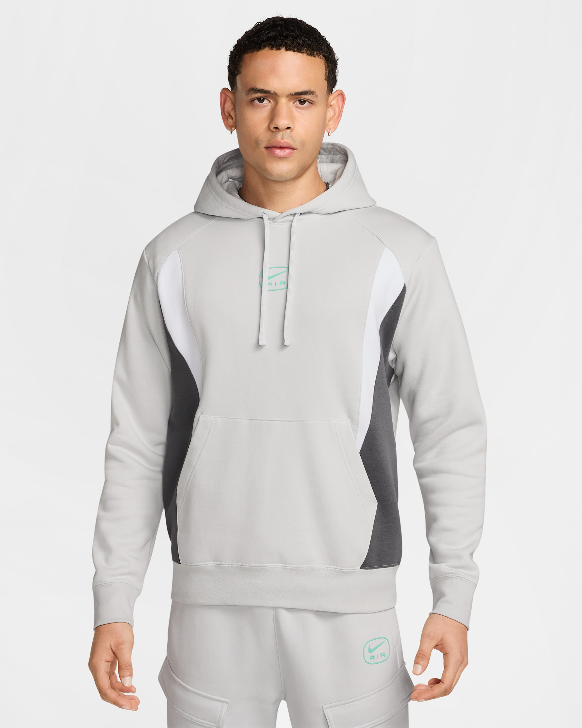Nike Air Men's Pullover Hoodie - Photon Dust/Iron Grey/White