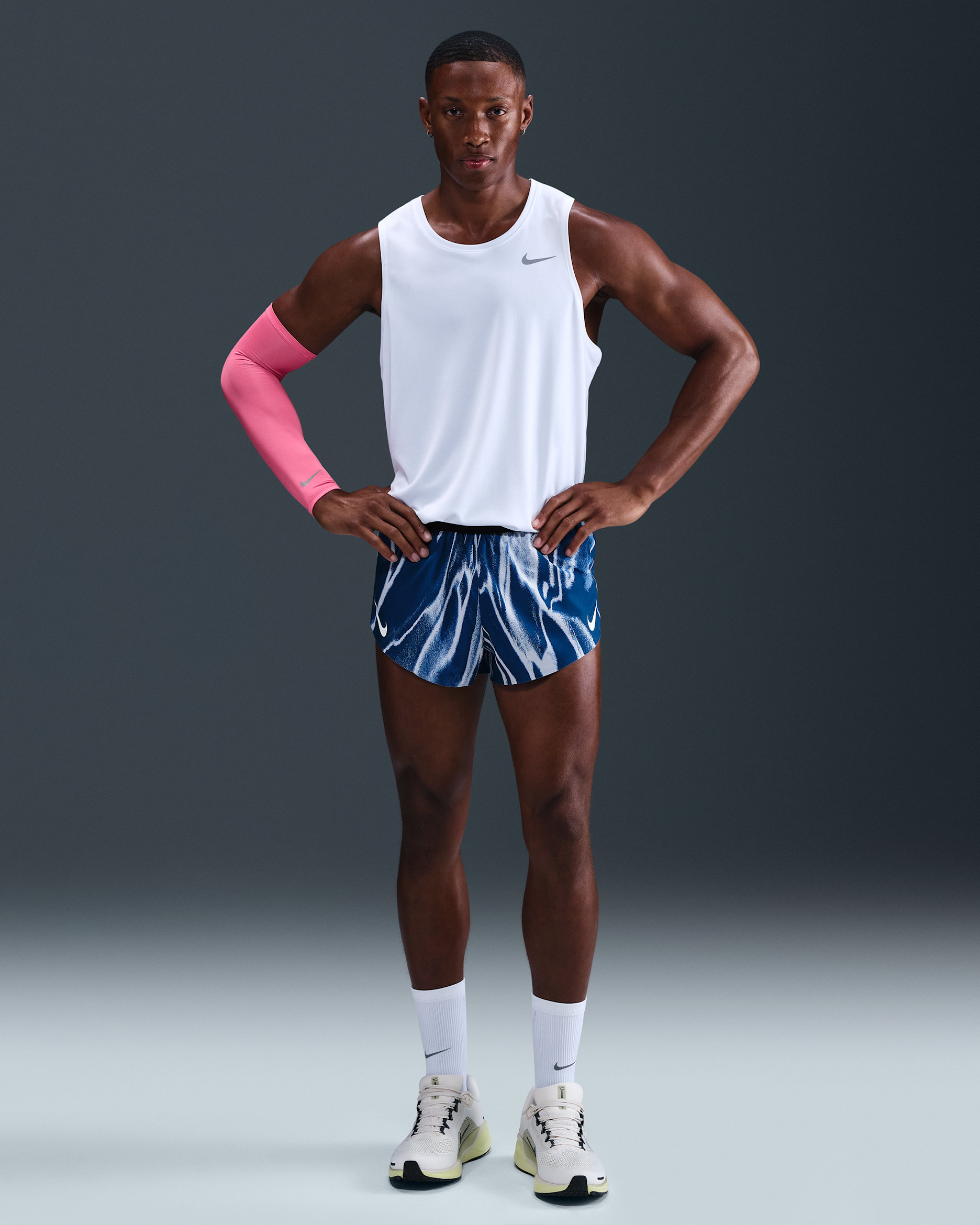Nike AeroSwift Men's Dri-FIT ADV 5cm (approx.) Running Shorts - Coastal Blue/White