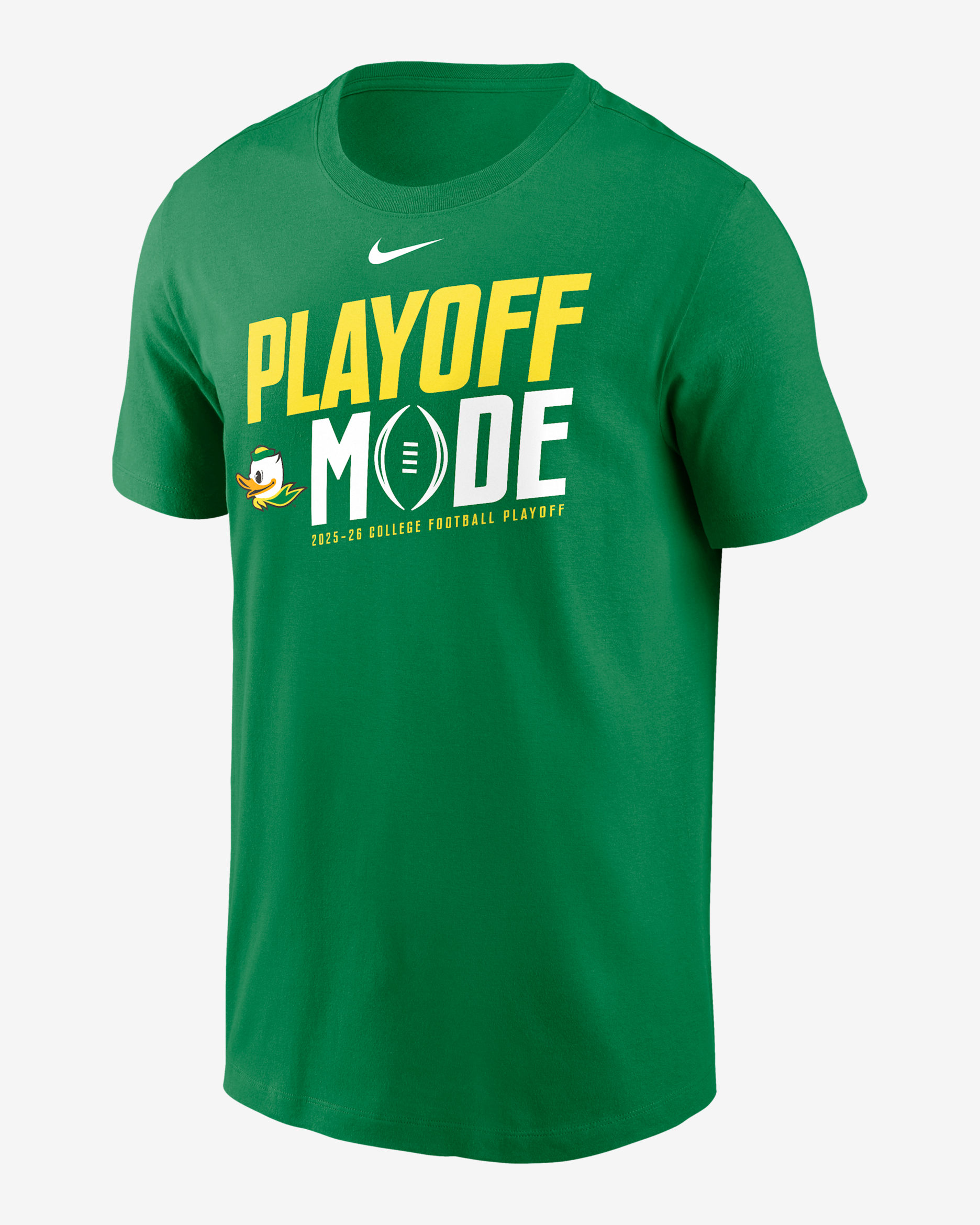 Oregon 2025/26 College Football Playoff Bound Pass Protection Men's Nike College T-Shirt - Green