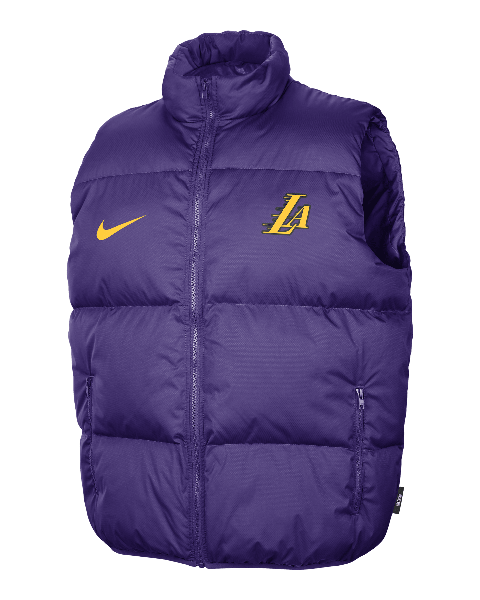 Los Angeles Lakers City Edition Men's Nike NBA Puffer Vest - Field Purple