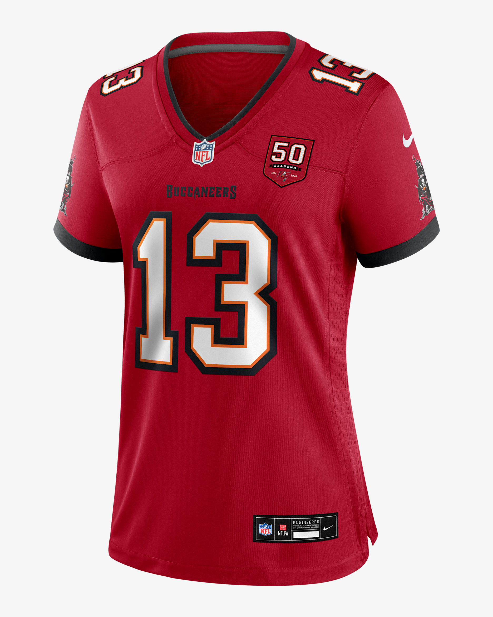 Mike Evans Tampa Bay Buccaneers 50th Anniversary Women’s Nike NFL Game Jersey - Red