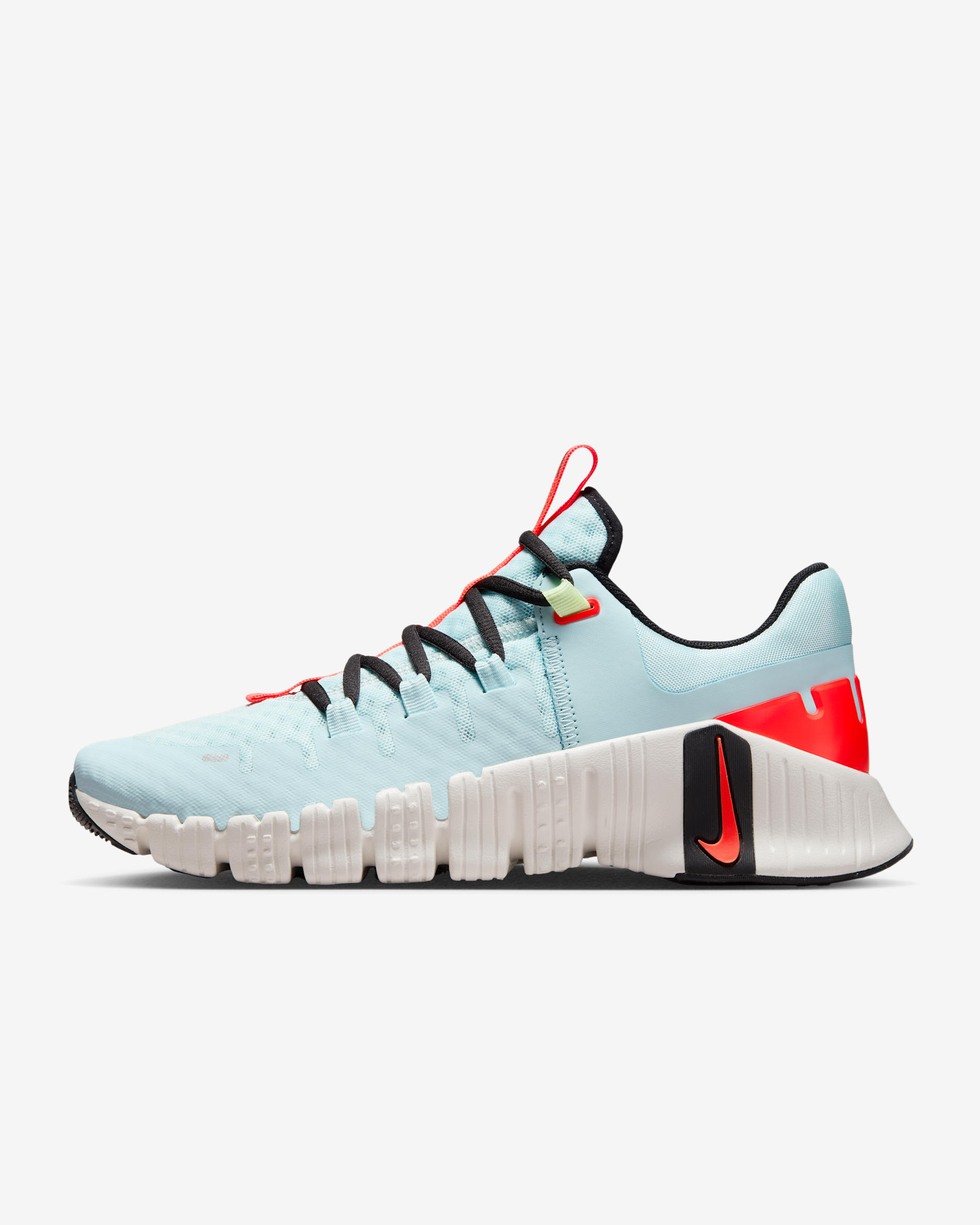 Nike Free Metcon 5 Women's Workout Shoes - Glacier Blue/Barely Volt/Black/Bright Crimson