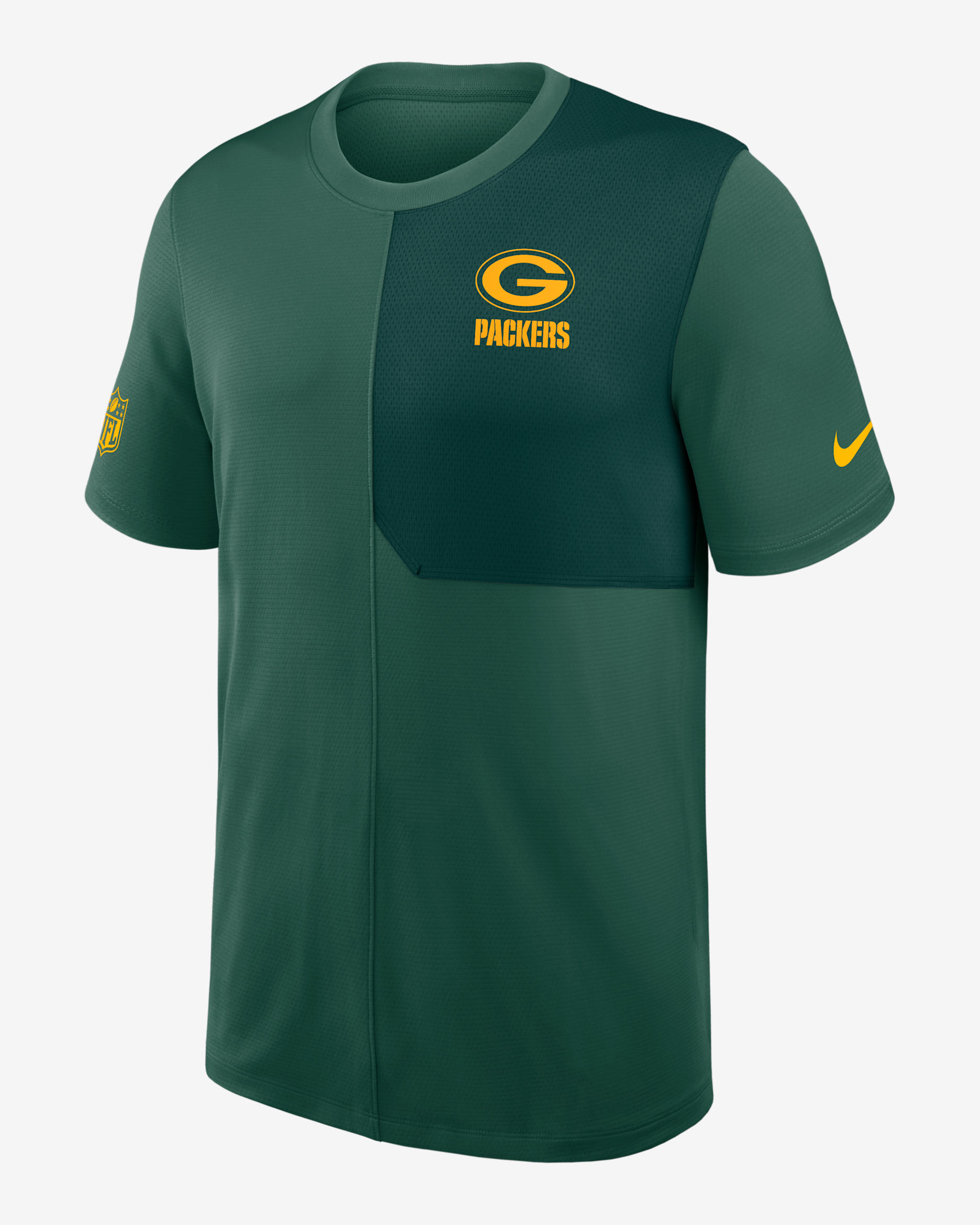 Playera Nike Dri-FIT de la NFL para hombre Green Bay Packers Sideline Coach - Verde