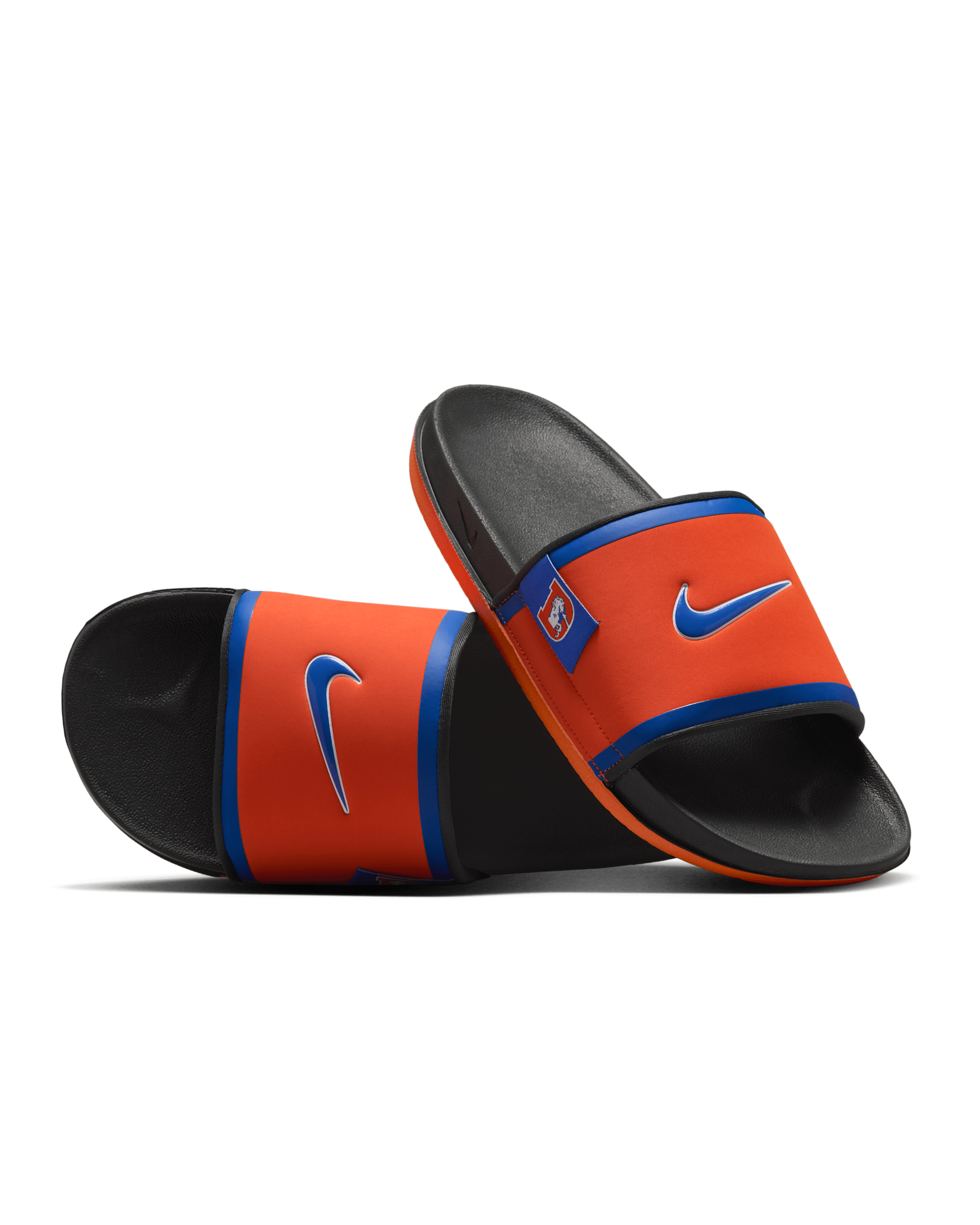 Chanclas Offcourt Nike Offcourt (Denver Broncos) - Naranja brillante/Gris humo oscuro/Azul valor