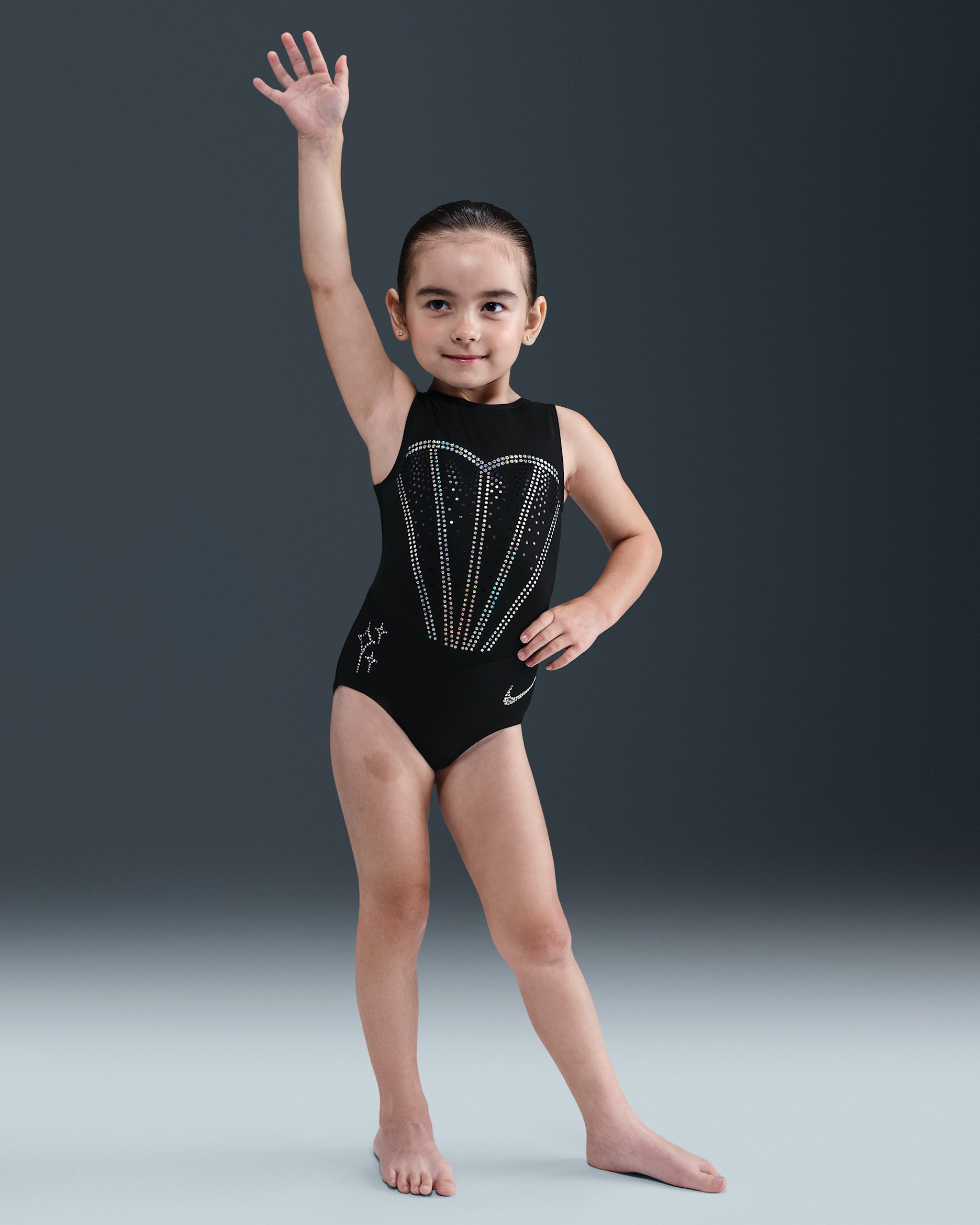 Nike Gymnastics Skye Blakely 2025 U.S. Championships Midnight Replica Leotard - Black