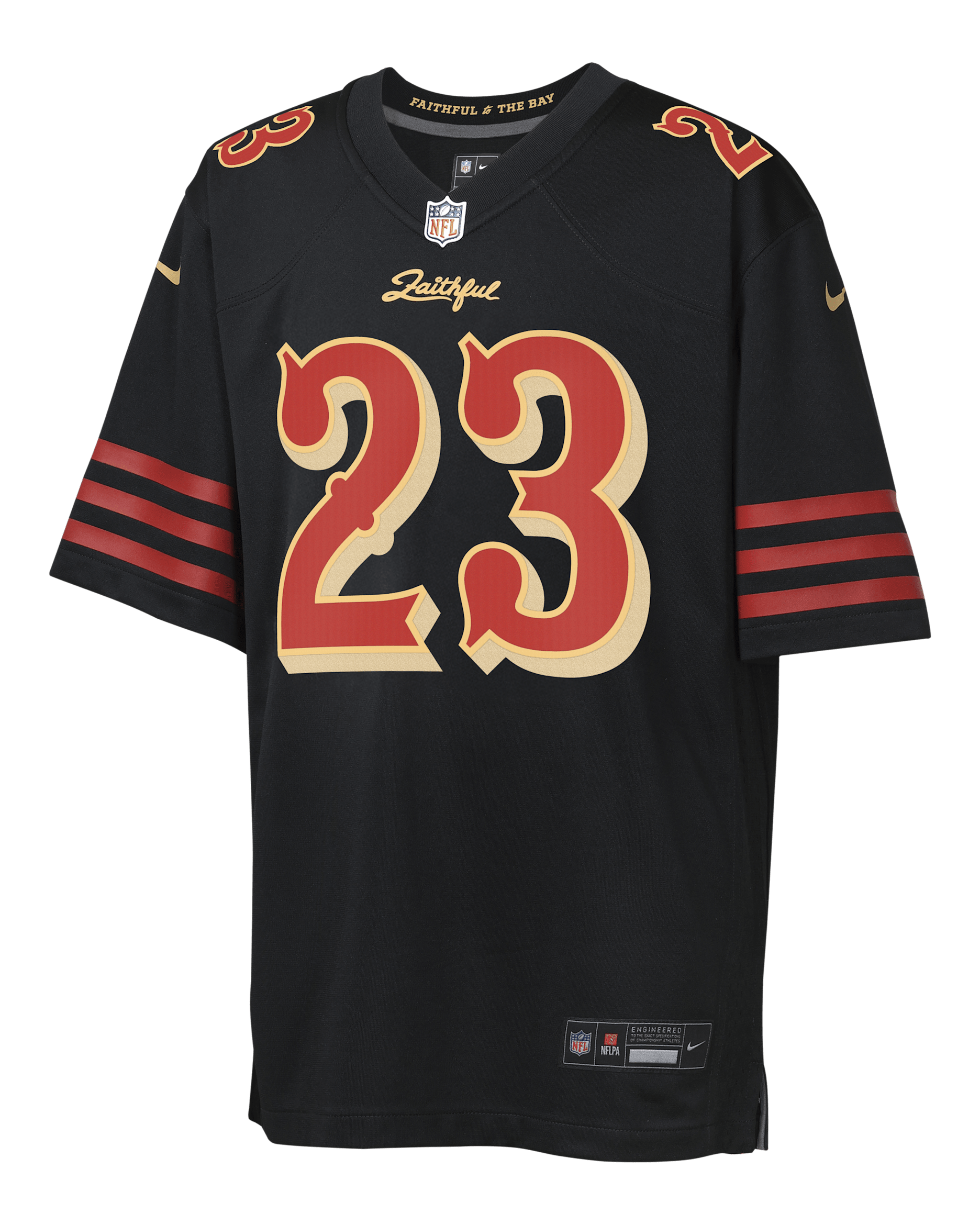 Christian McCaffrey San Francisco 49ers Rivalries Collection Big Kids' Nike NFL Game Jersey - Black