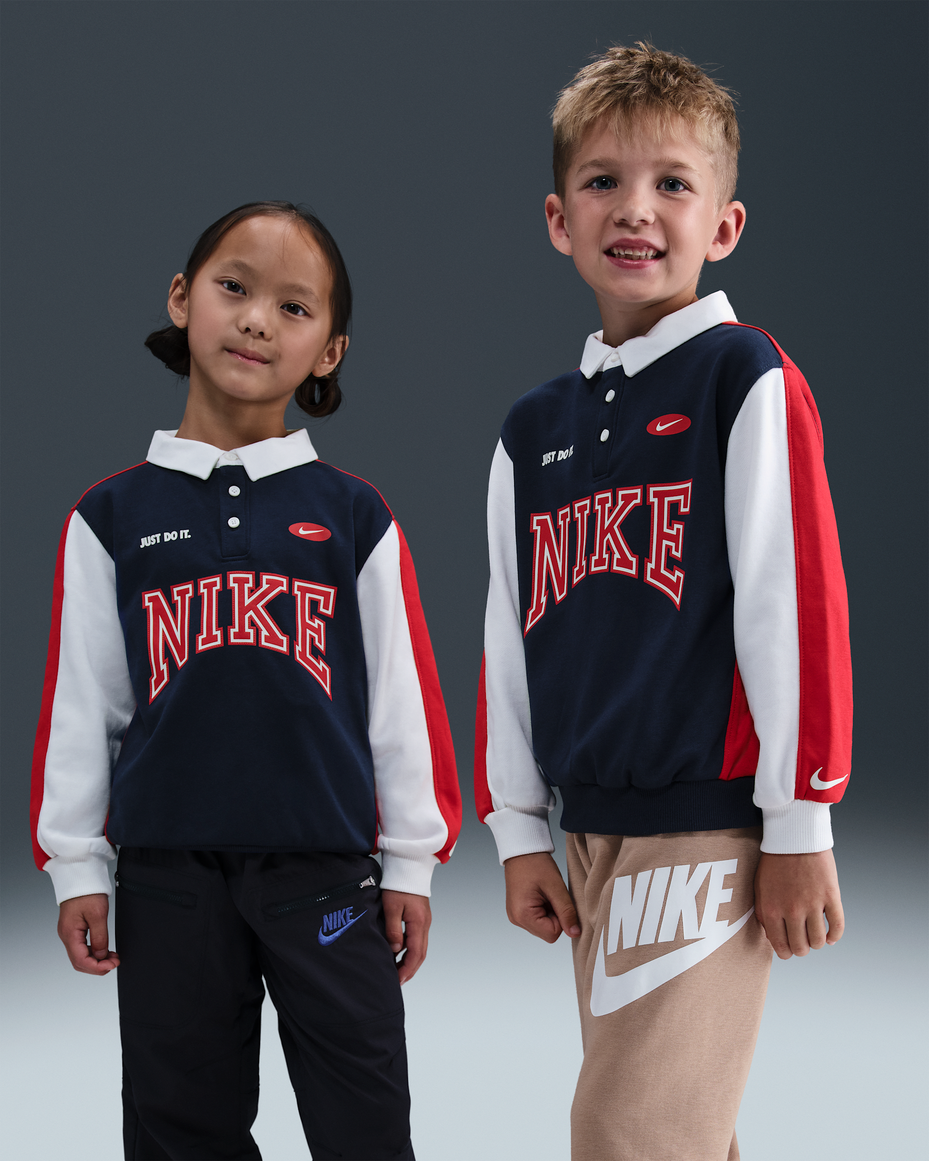 Nike Game Day Essentials Little Kids' French Terry Top - Midnight Navy