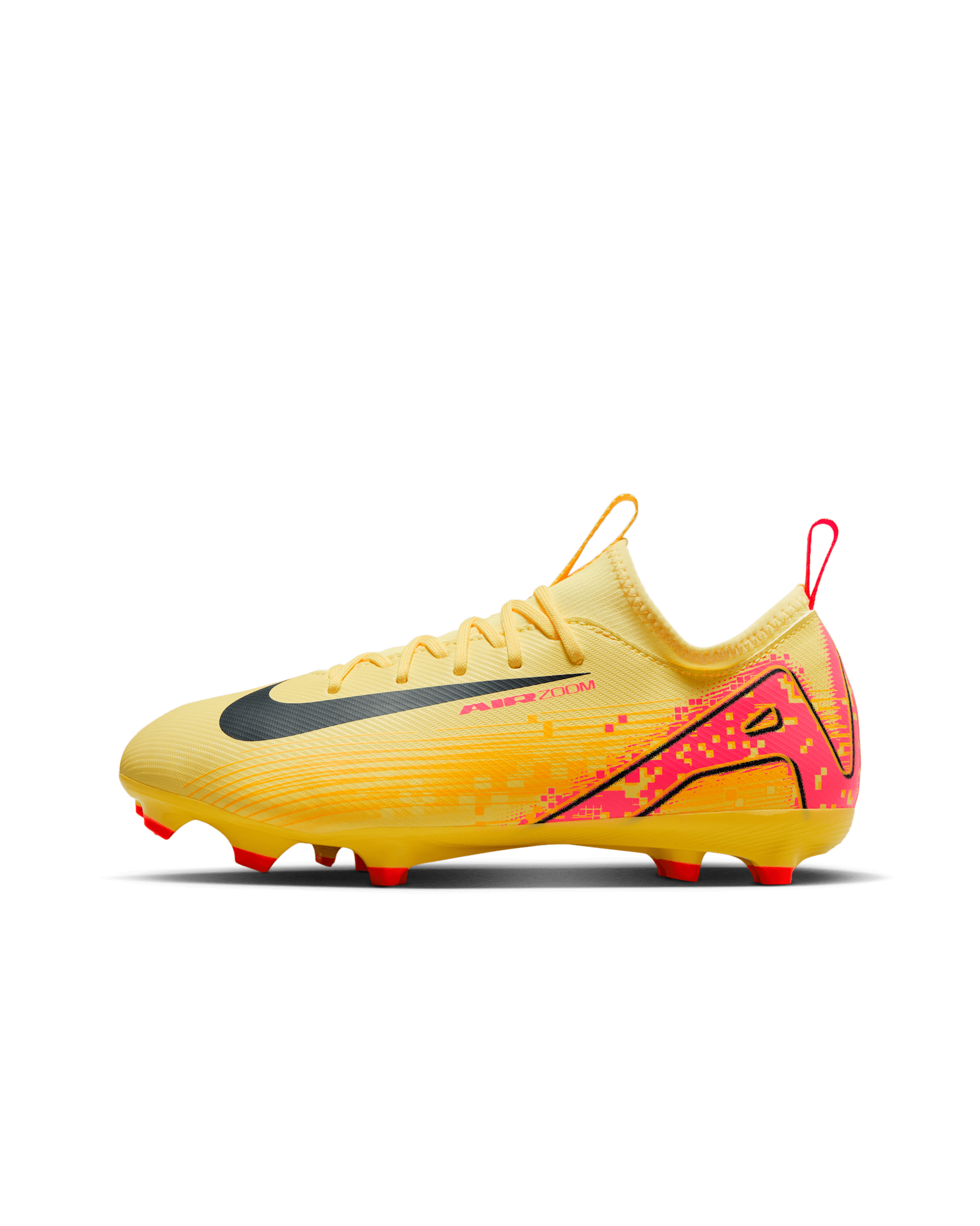 Nike Jr. Mercurial Vapor 16 Academy 'Kylian Mbappé' Older Kids' Multi-Ground Low-Top Football Boot - Light Laser Orange/Armoury Navy