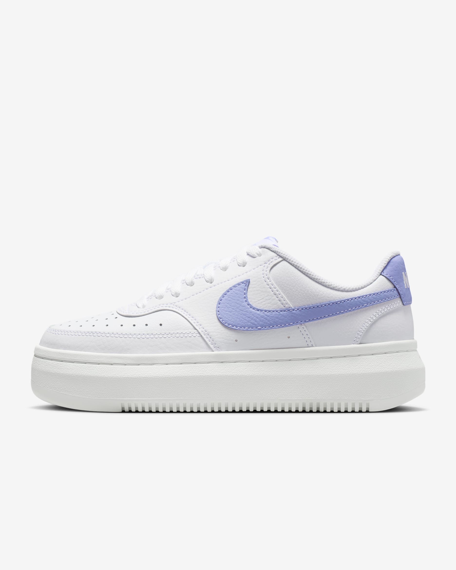 Tenis para mujer Nike Court Vision Alta - Blanco/Blanco cumbre/Cardo claro