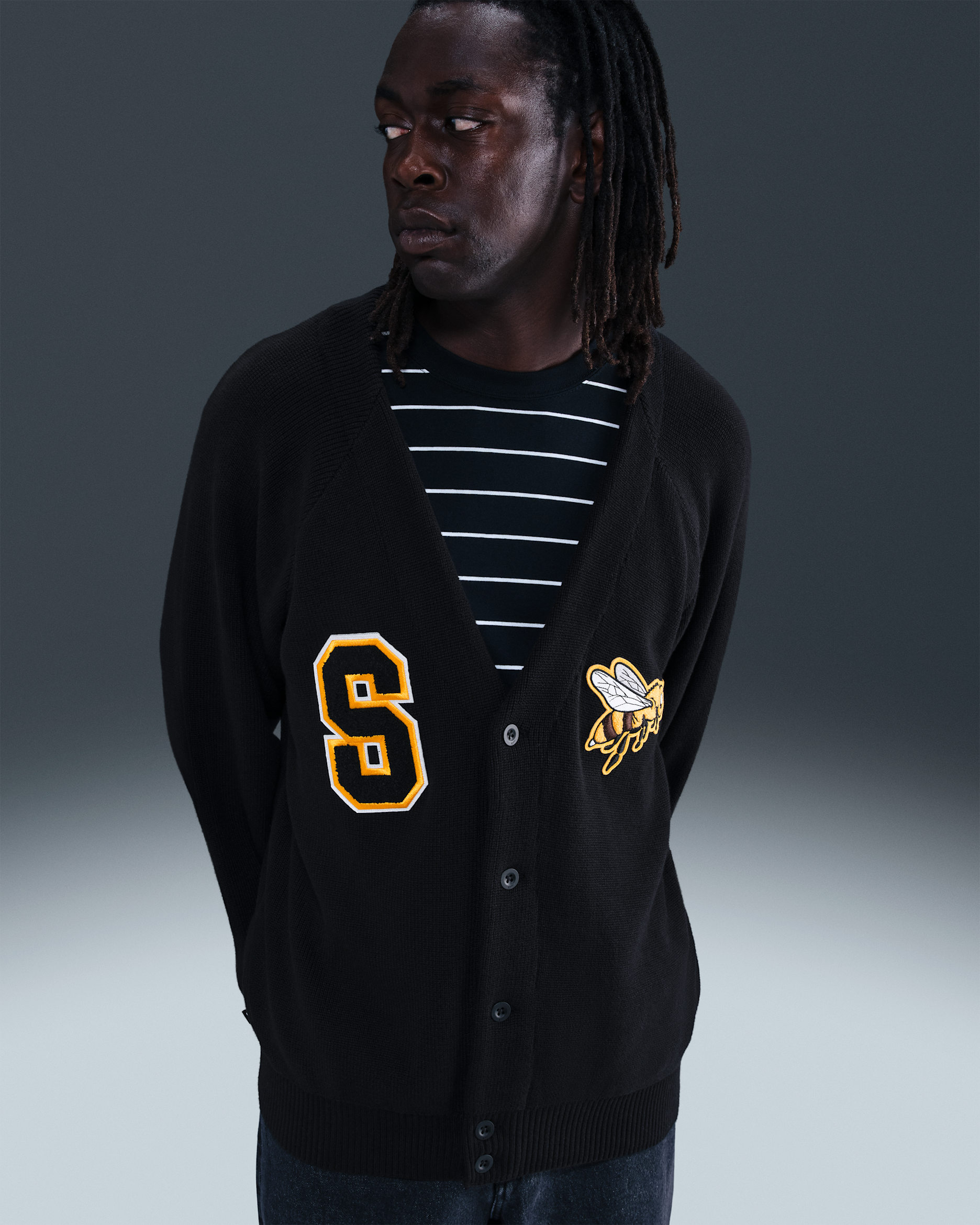 Cardigan de skateboarding Nike SB - Negro