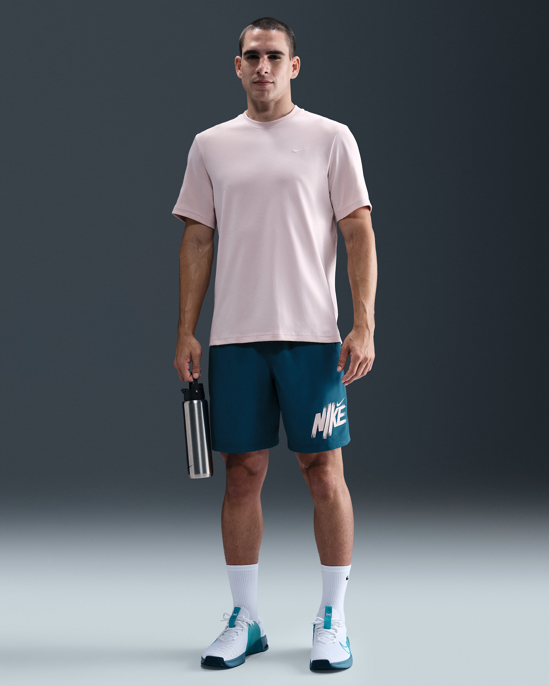 Ανδρικό ευέλικτο σορτς χωρίς επένδυση Dri-FIT Nike Form 23 cm - Blue Force/Silt Red