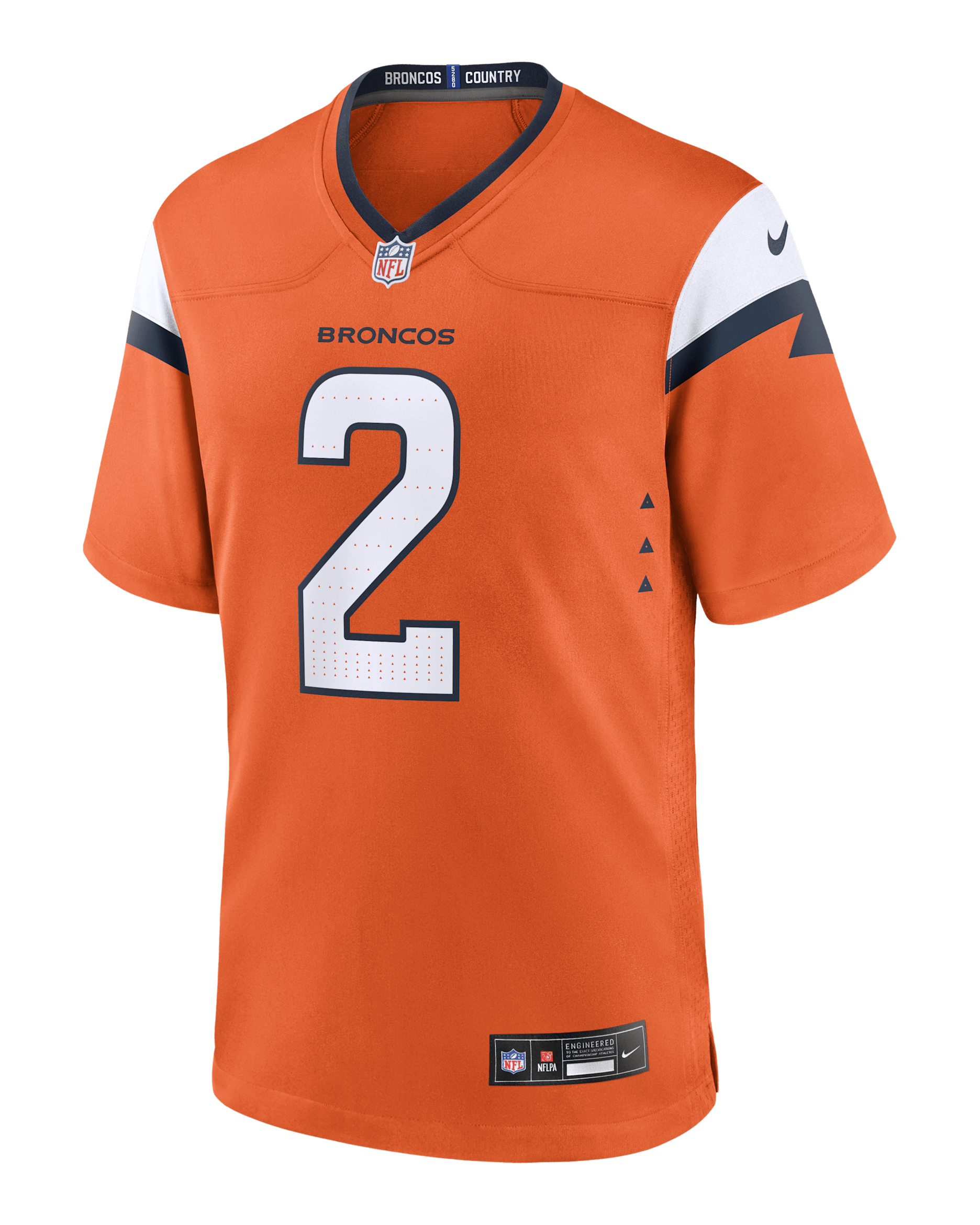 Patrick Surtain II Denver Broncos Men's Nike NFL Game Football Jersey - Orange