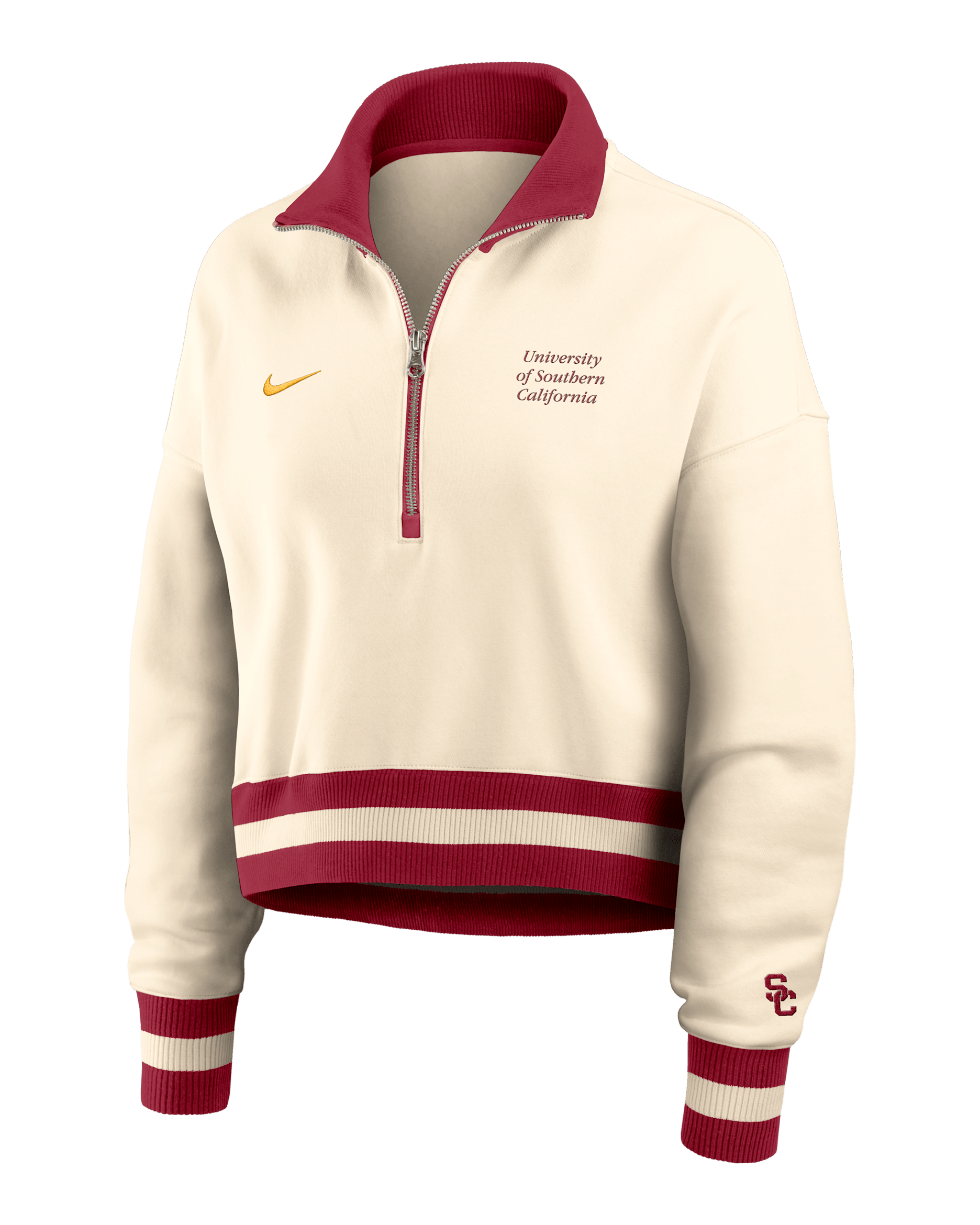 USC Legacy Women's Nike College Cropped 1/4-Zip