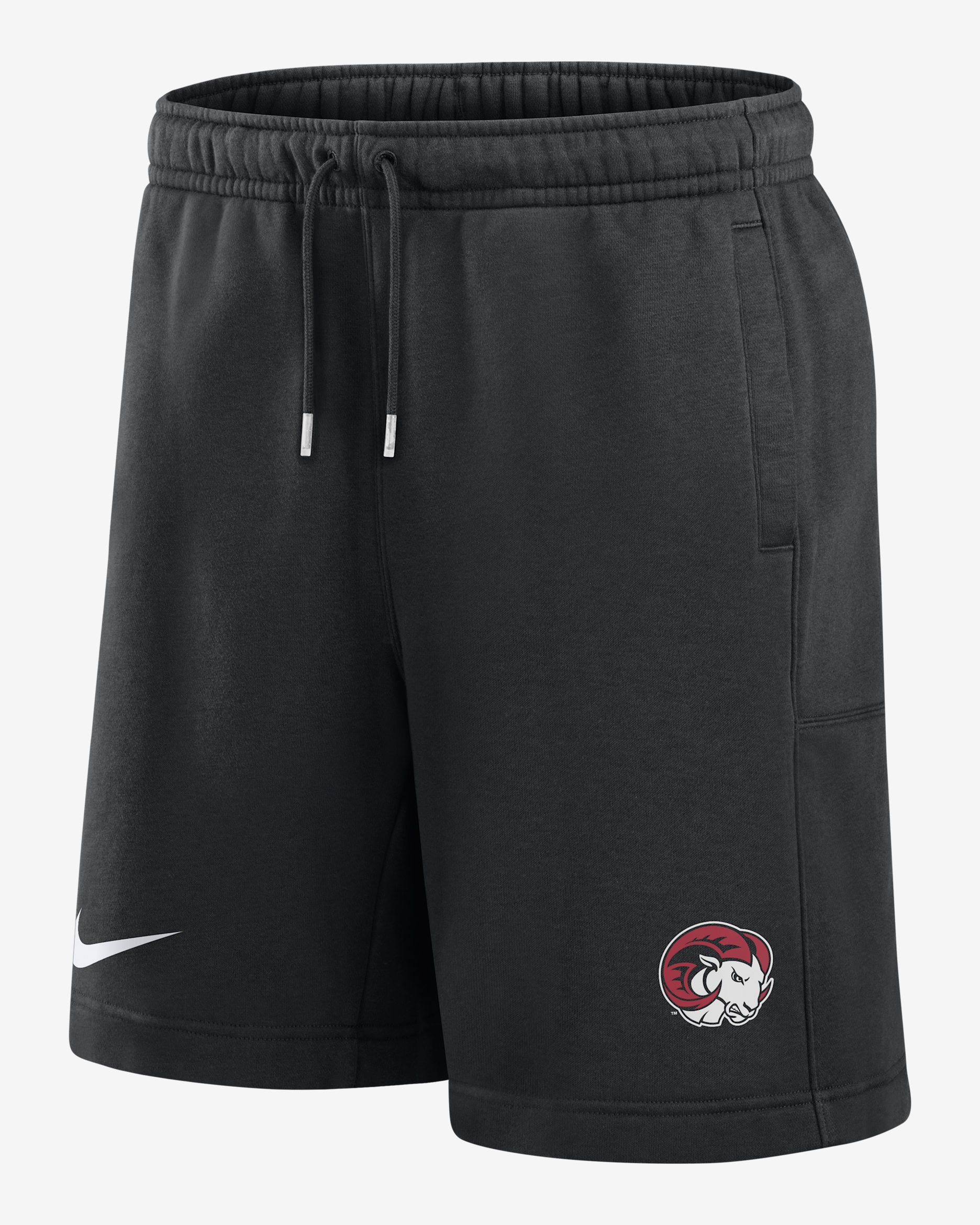 Shorts Nike College Club Fleece para hombre (Winston-Salem State University) - Negro