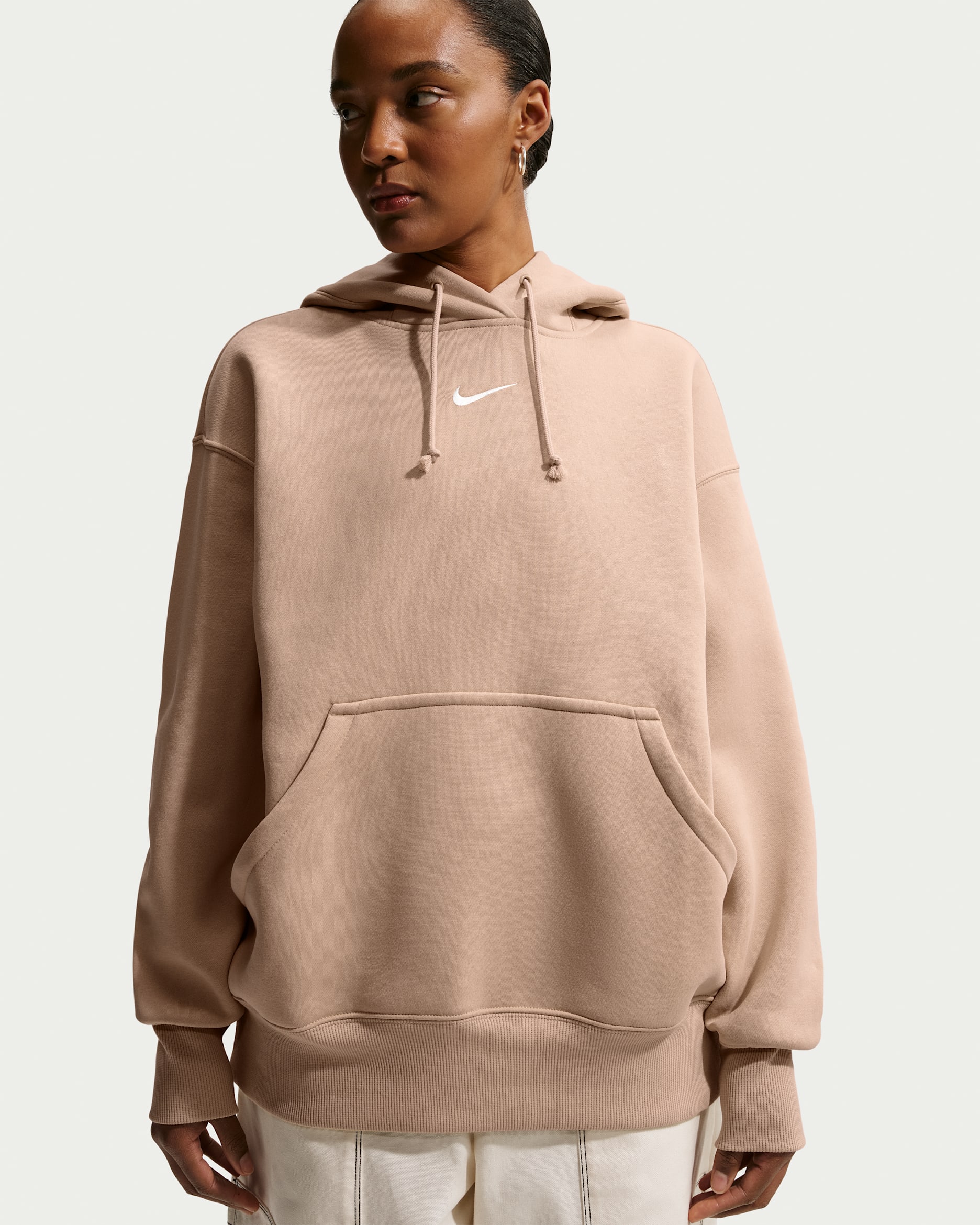 Nike Sportswear Phoenix Fleece Women's Oversized Pullover Hoodie - Linen/Sail