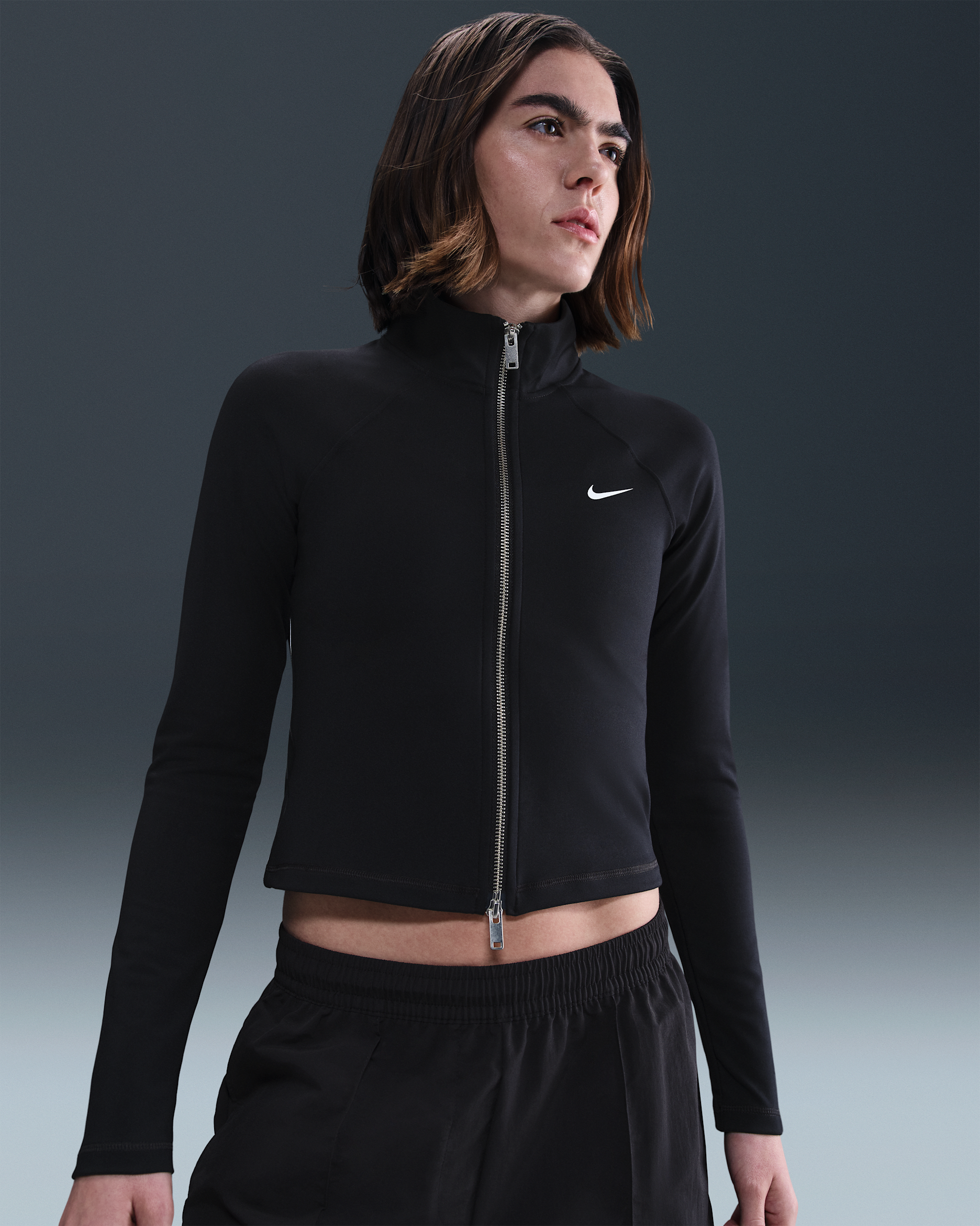 Nike Sportswear Chaqueta - Mujer - Negro/Negro/Blanco