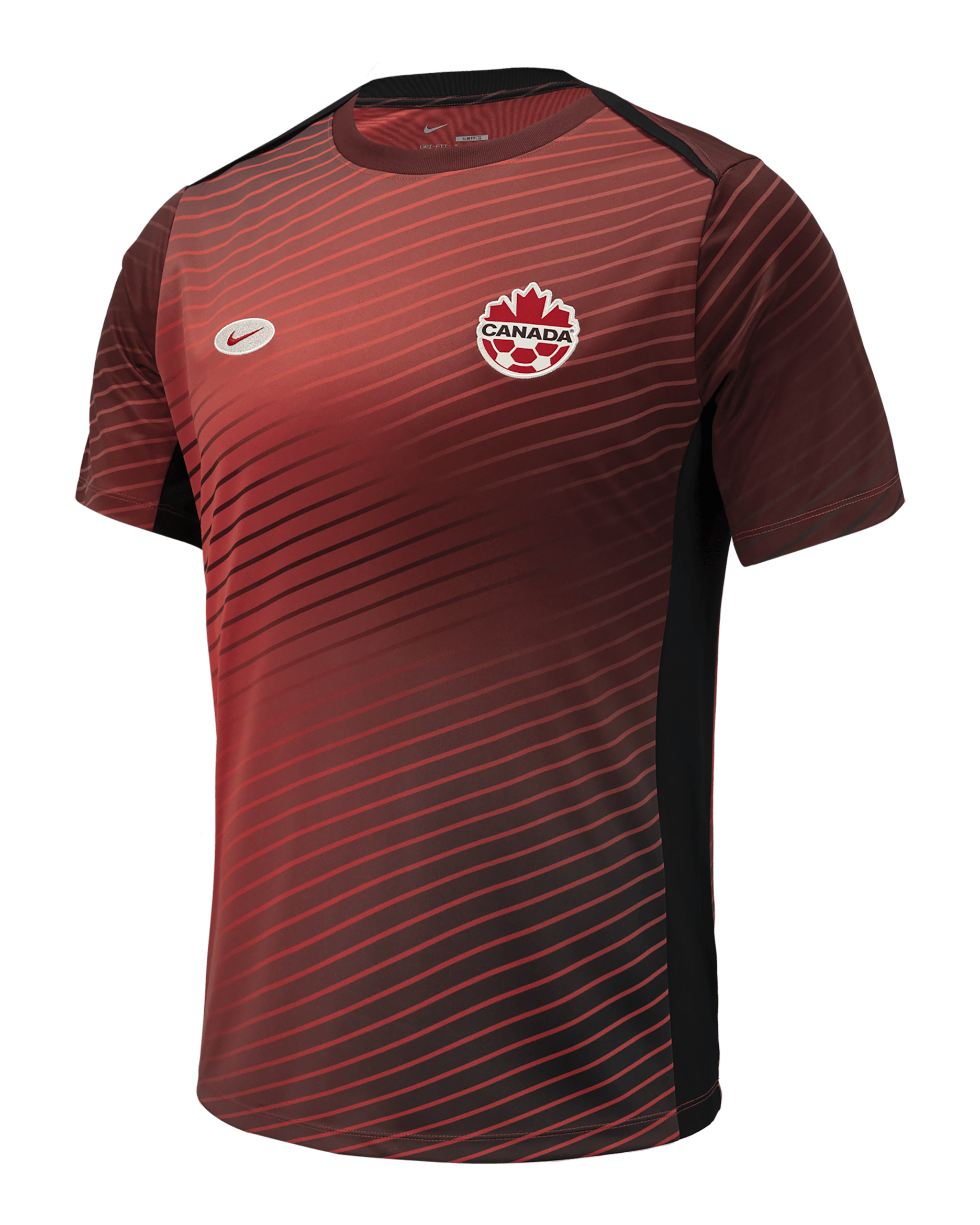 Canada Men's Nike Soccer Short-Sleeve Pre-Match Top - Black/Red