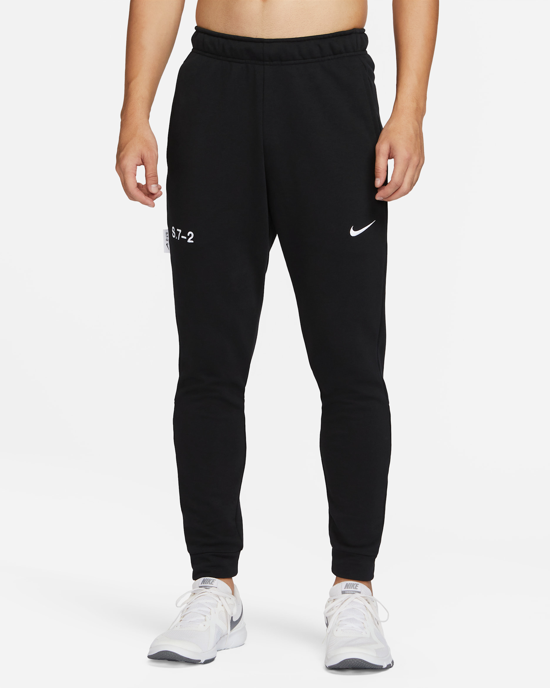 Nike Dri-FIT Studio '72 Men's Tapered Fitness Trousers - Black/White