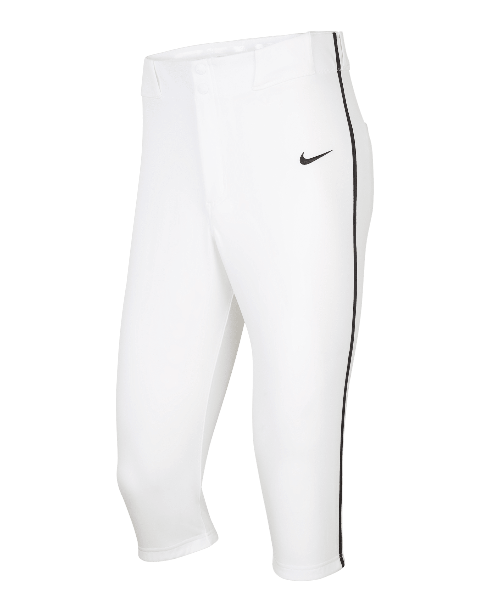 Pants de béisbol entubados de cintura alta para hombre Nike Vapor Select 2 - Blanco/Negro/Negro