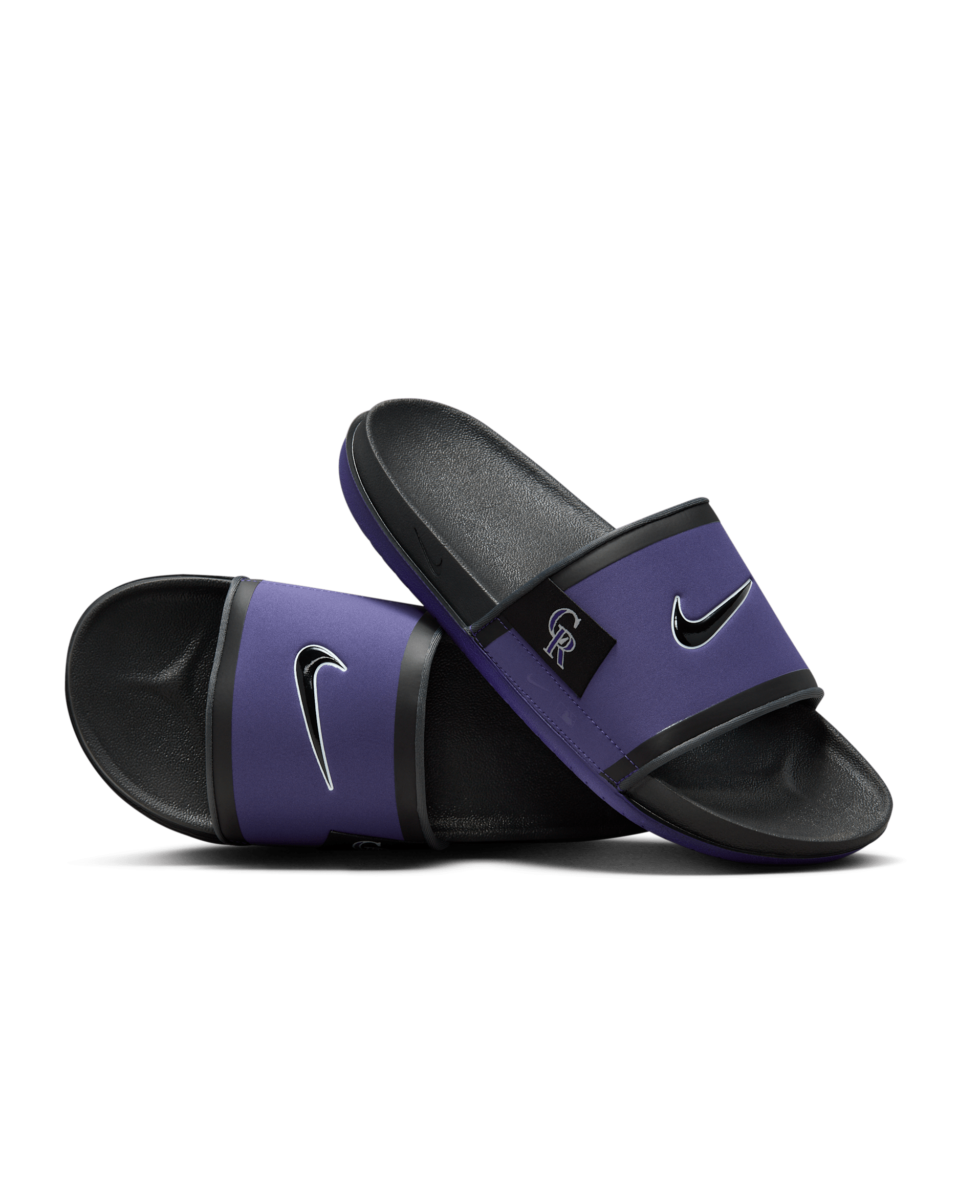 Nike Offcourt (Colorado Rockies) Offcourt Slides - Court Purple/Dark Smoke Grey/Black