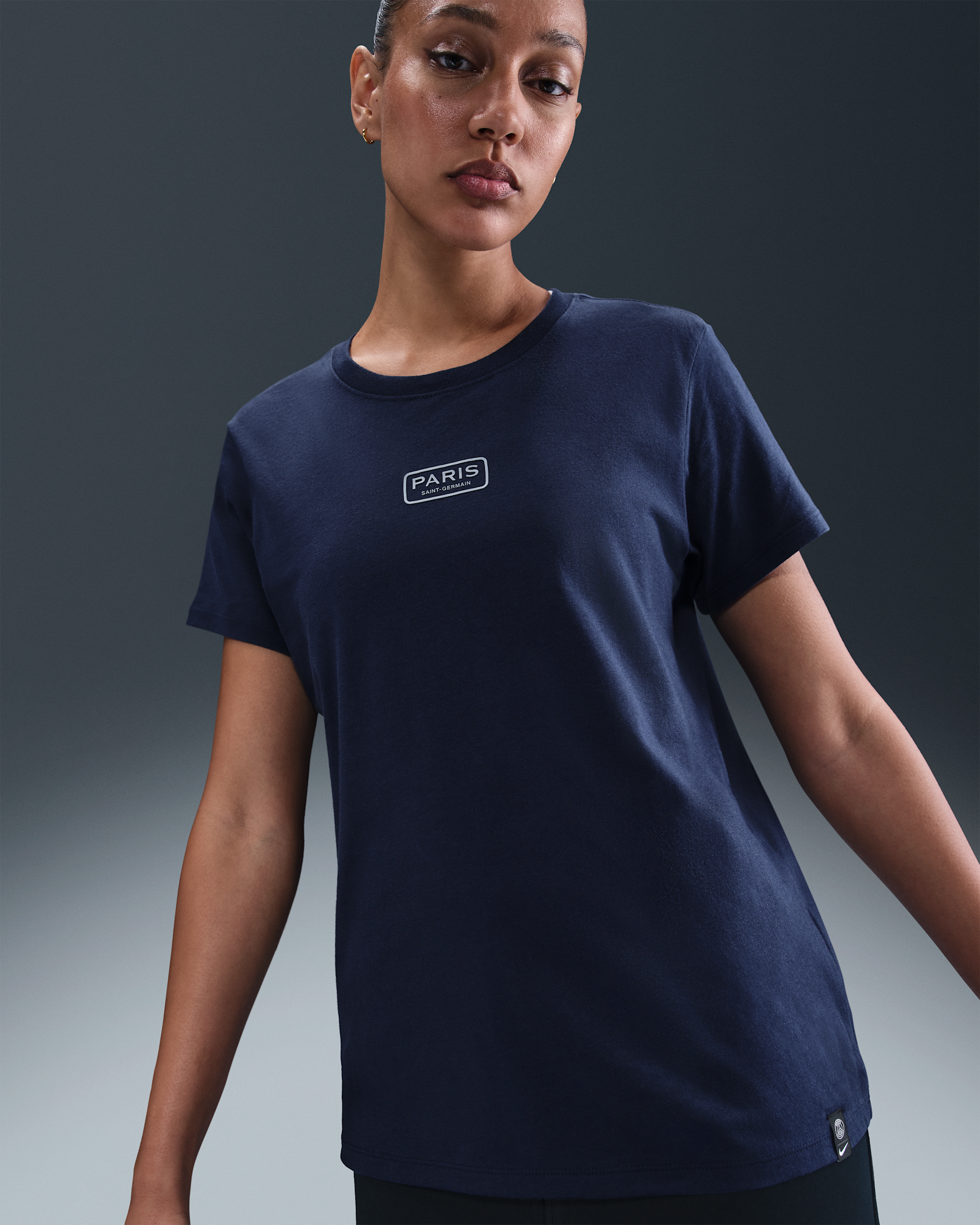 Paris Saint-Germain Women's Nike Football T-Shirt - Midnight Navy