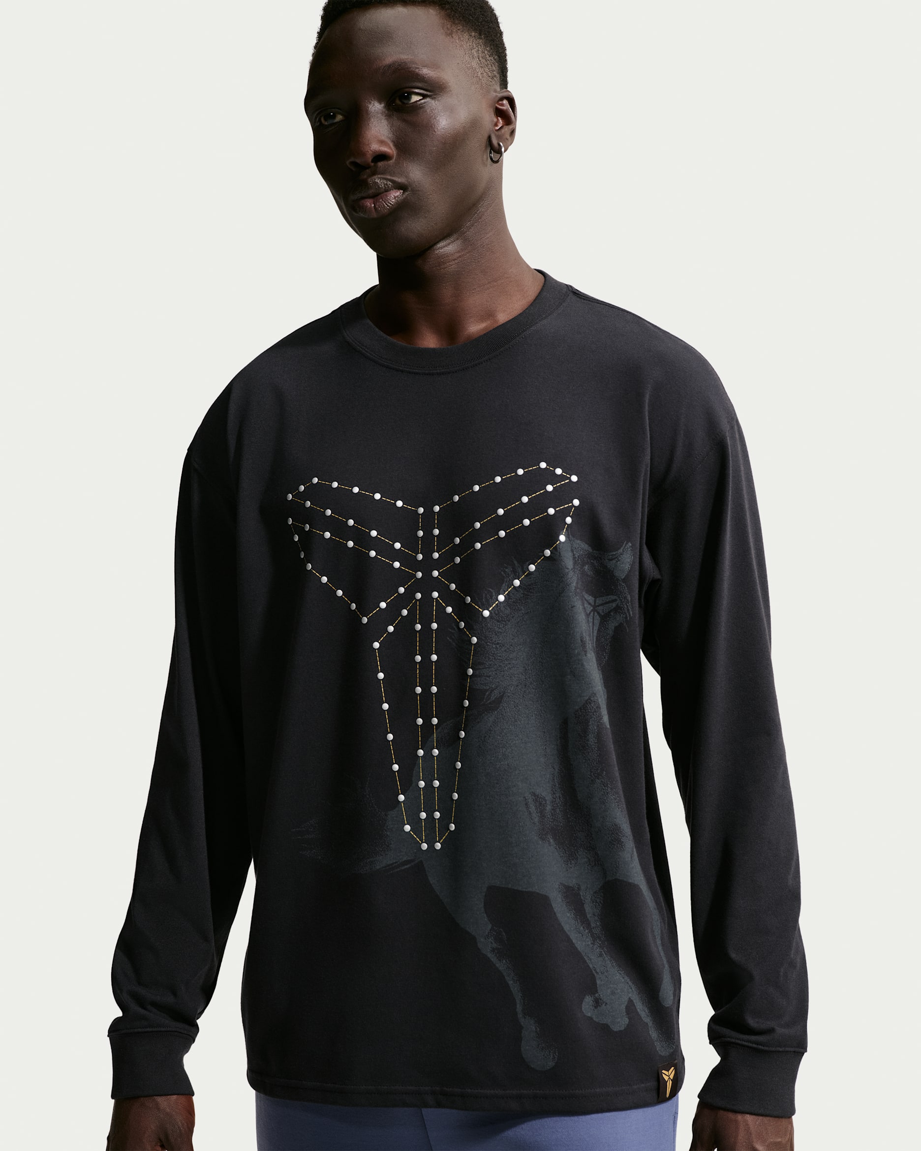 Kobe Men's Dri-FIT Long-Sleeve Basketball T-Shirt - Black