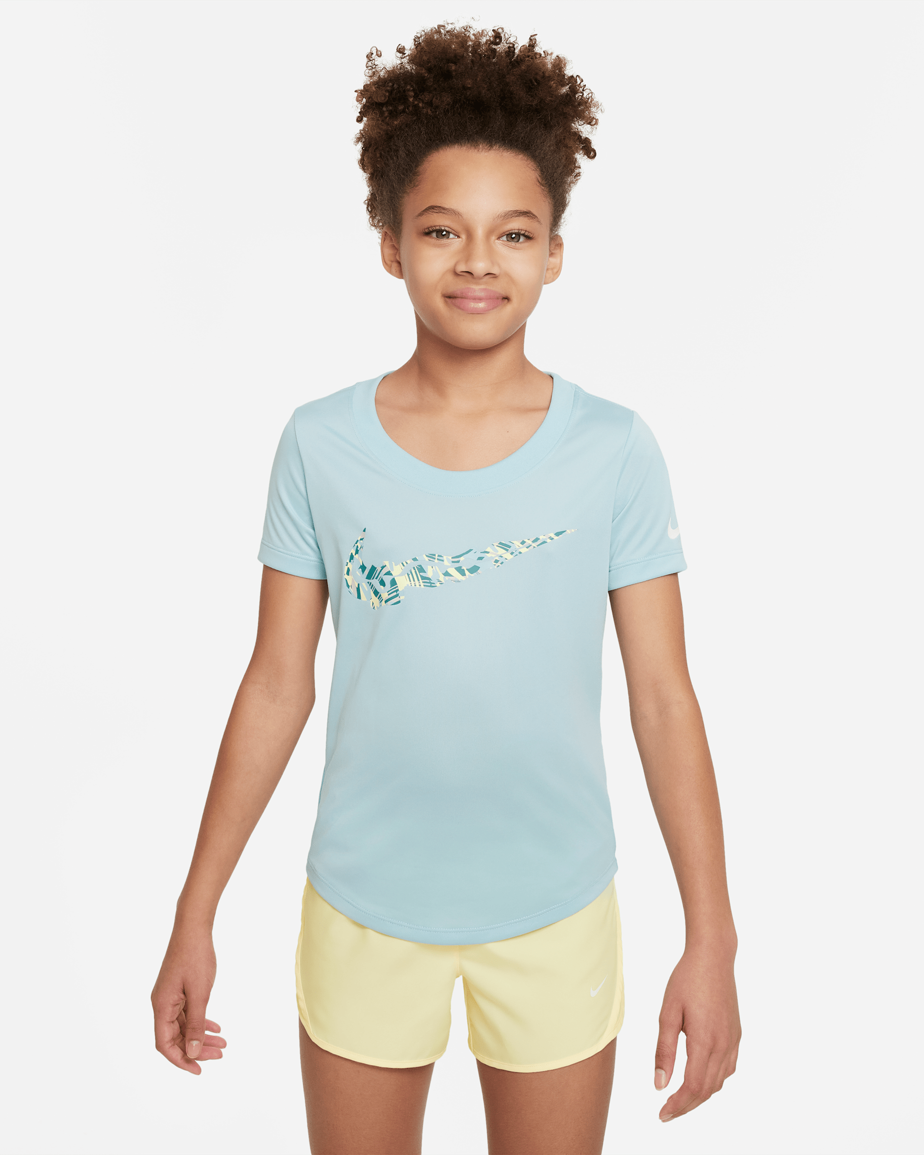Nike Dri-FIT Older Kids' (Girls') Training T-Shirt - Ocean Bliss