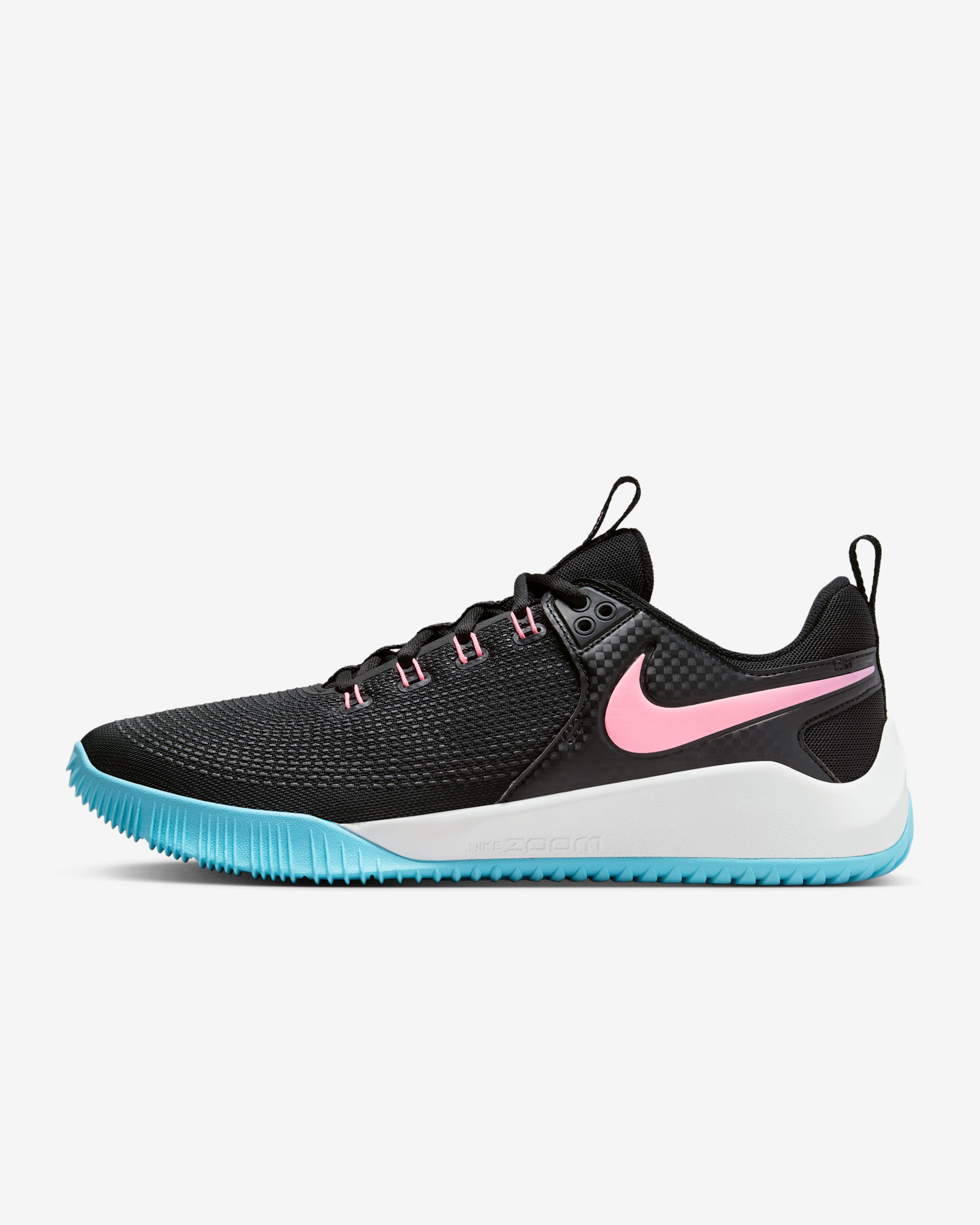 Nike Air Zoom HyperAce 2 SE Volleyball Shoes - Black/Sunset Pulse/Lagoon Pulse/Multi-Color