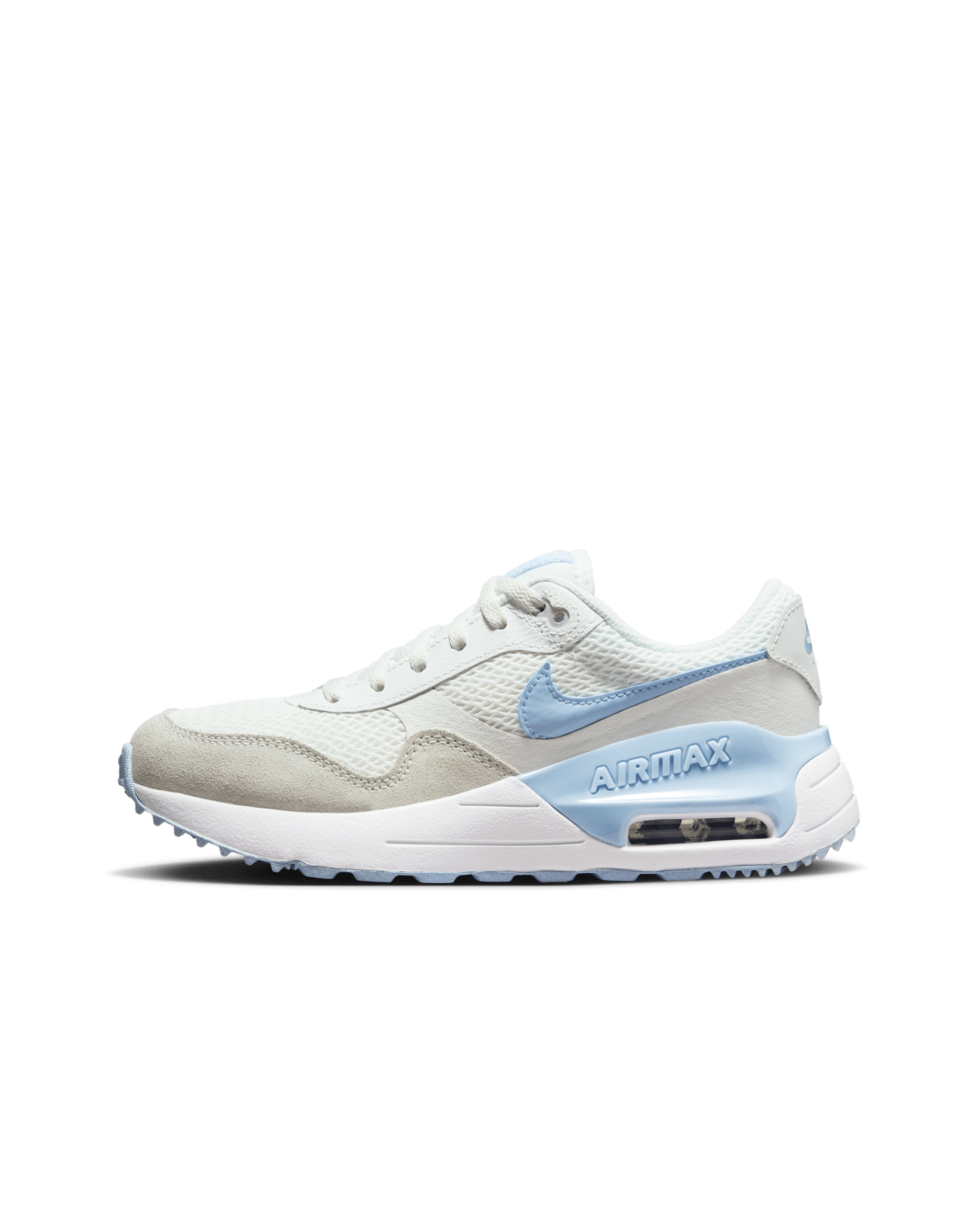 Nike Air Max SYSTM Older Kids' Shoes - Summit White/White/Pure Platinum/Cobalt Bliss