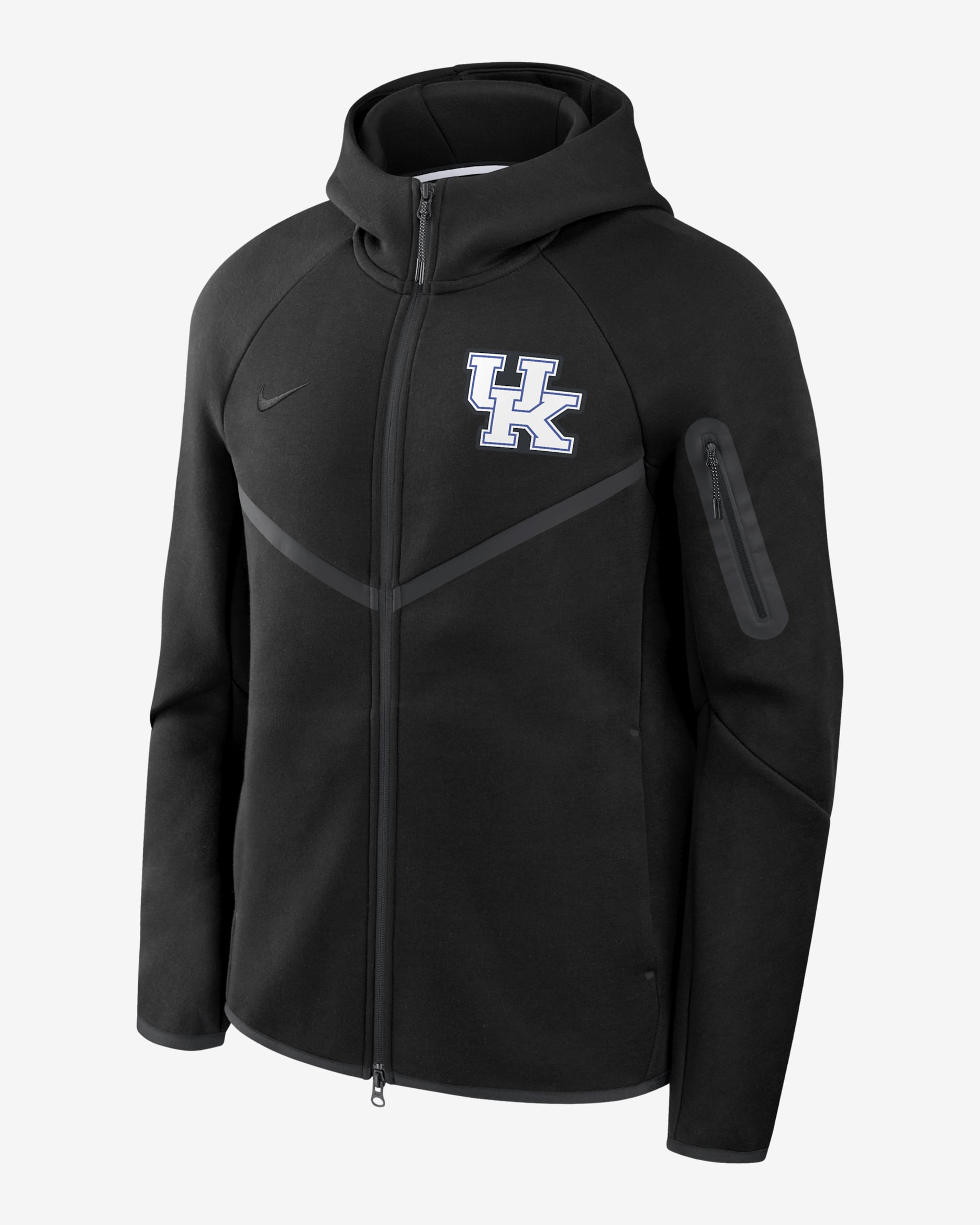 Kentucky Tech Fleece Windrunner Men's Nike College Full-Zip Hooded Jacket - Black