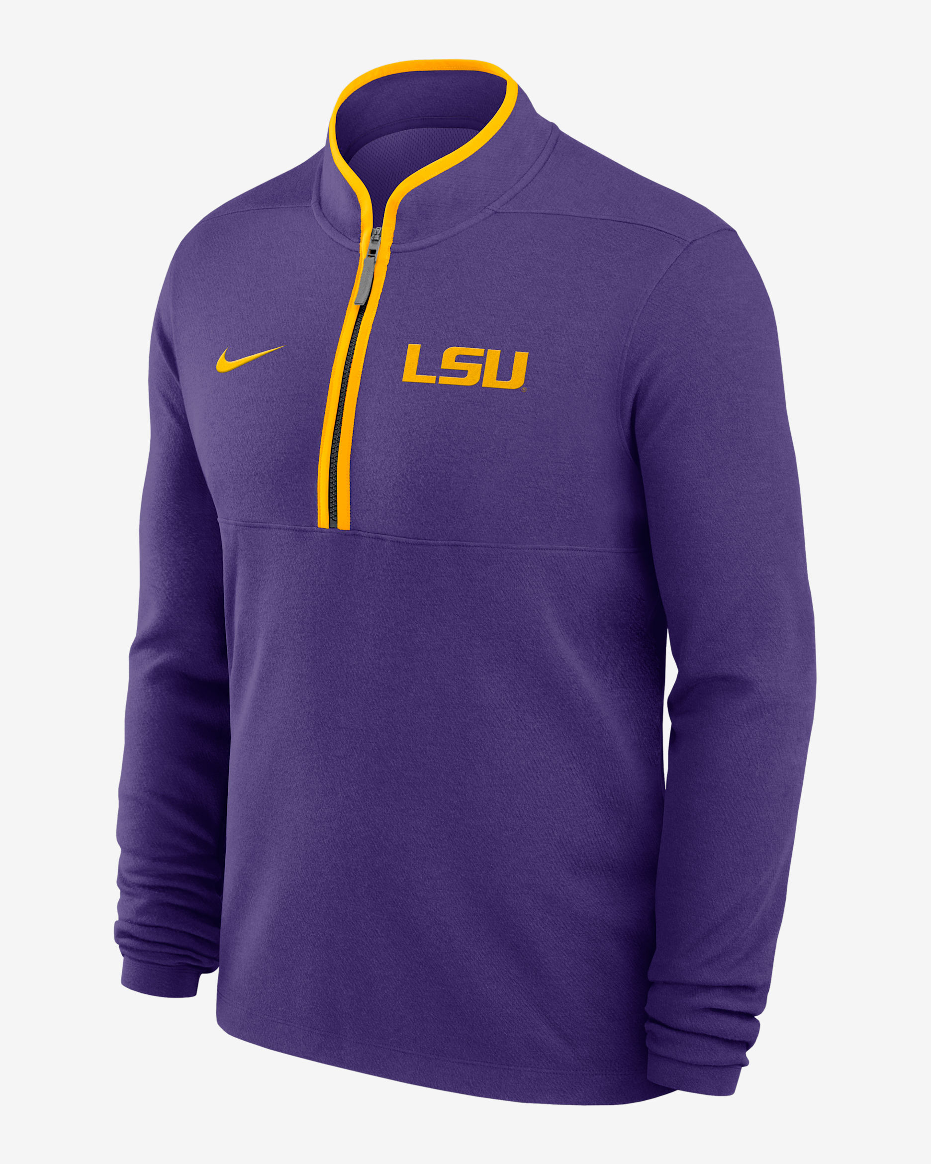 LSU Victory Men's Nike Dri-FIT College 1/2-Zip Long-Sleeve Top - Purple