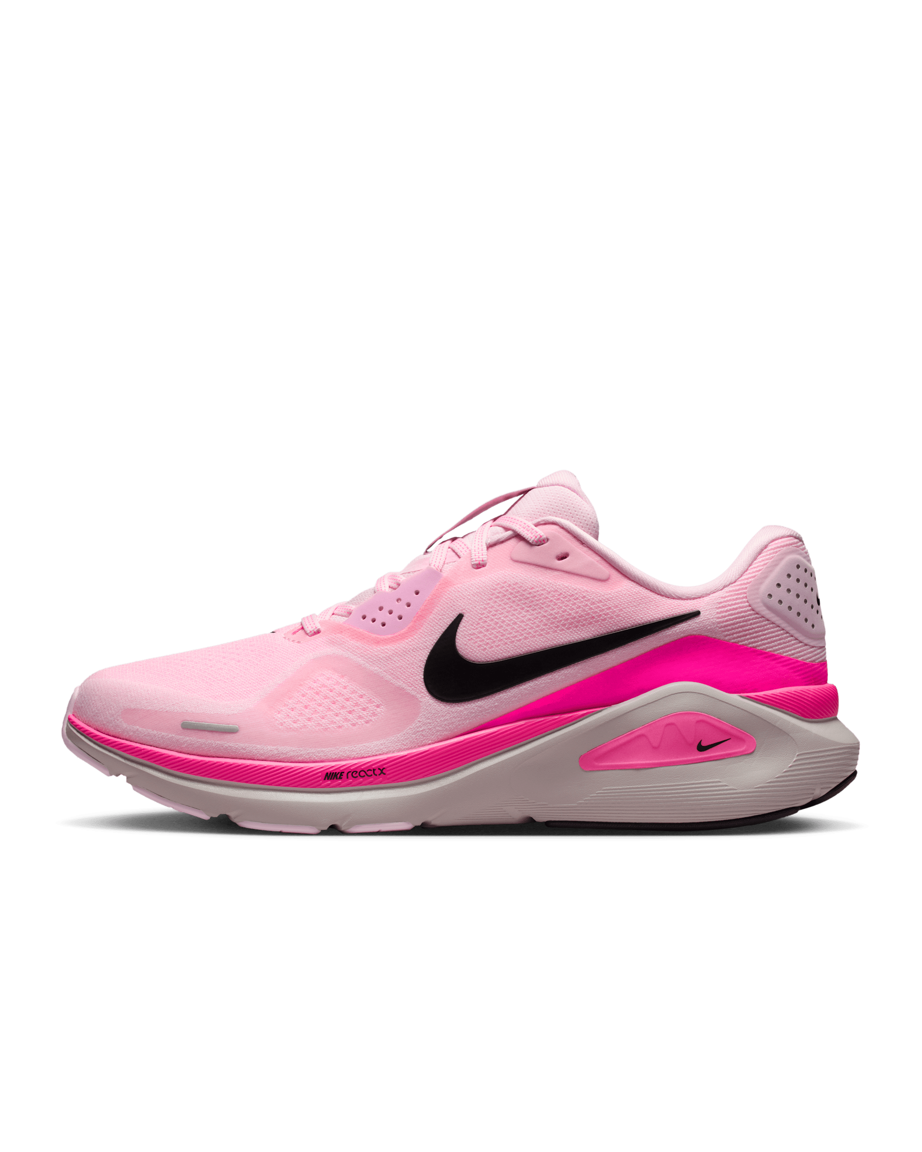 Nike Structure 26 Men's Road Running Shoes - Pink Foam/Hyper Pink/Platinum Violet/Black