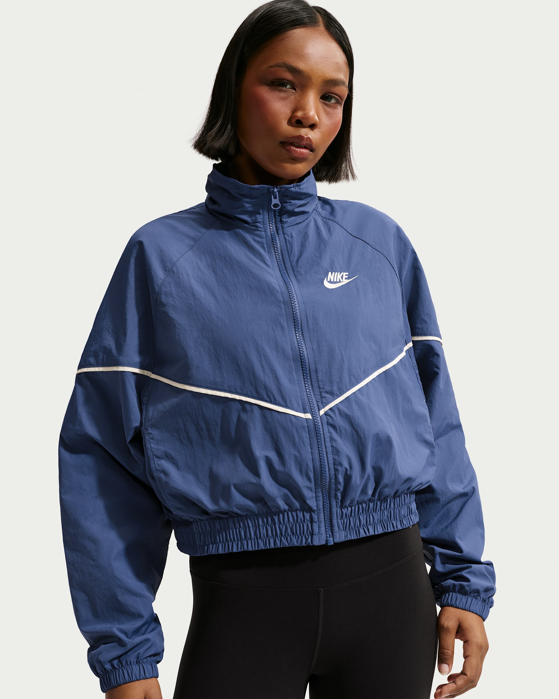 Nike Sportswear Windrunner Women's Woven Jacket - Mystic Navy/Chalk/Chalk