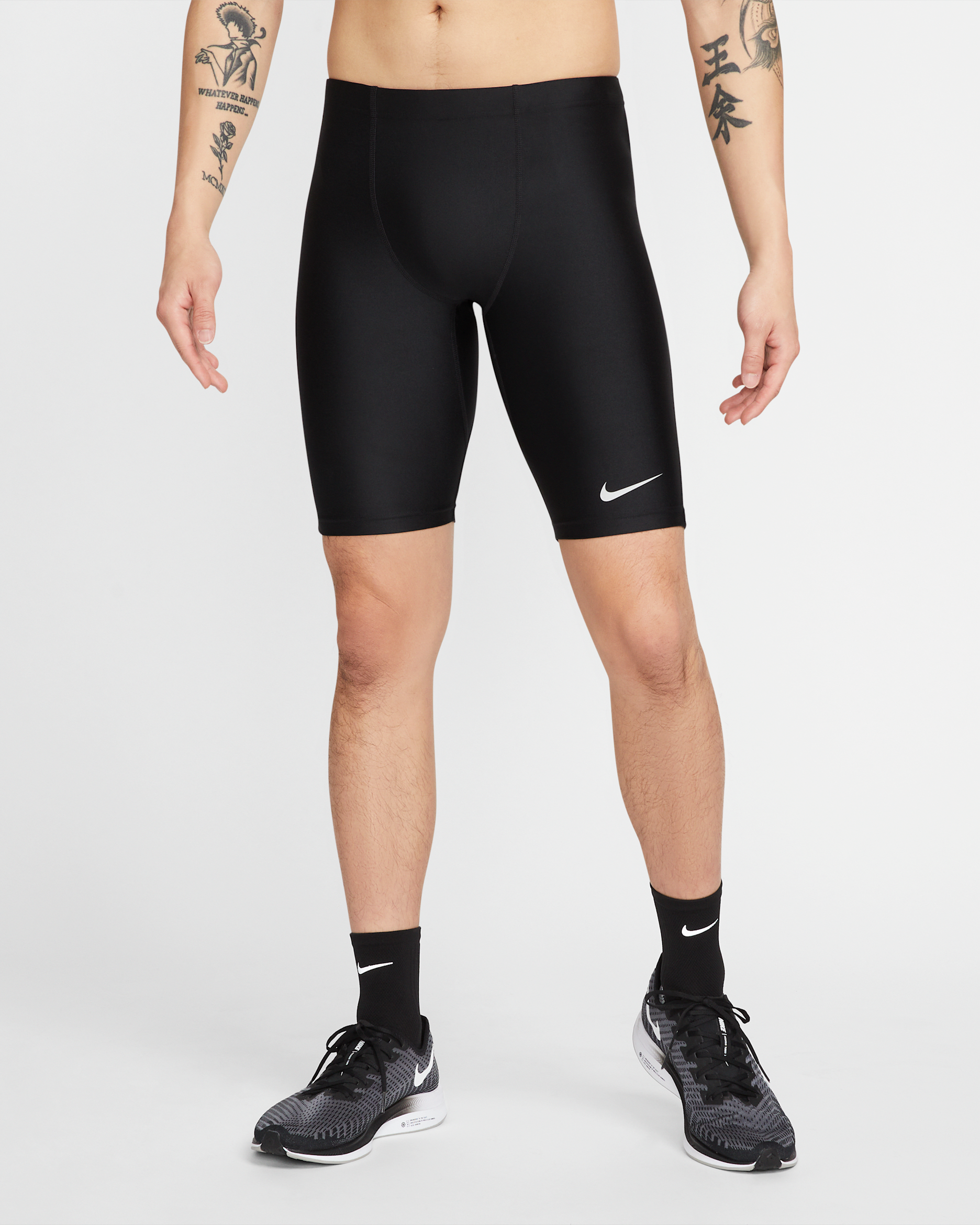 Nike Dri-FIT Fast Men's 1/2-Length Racing Tights - Black