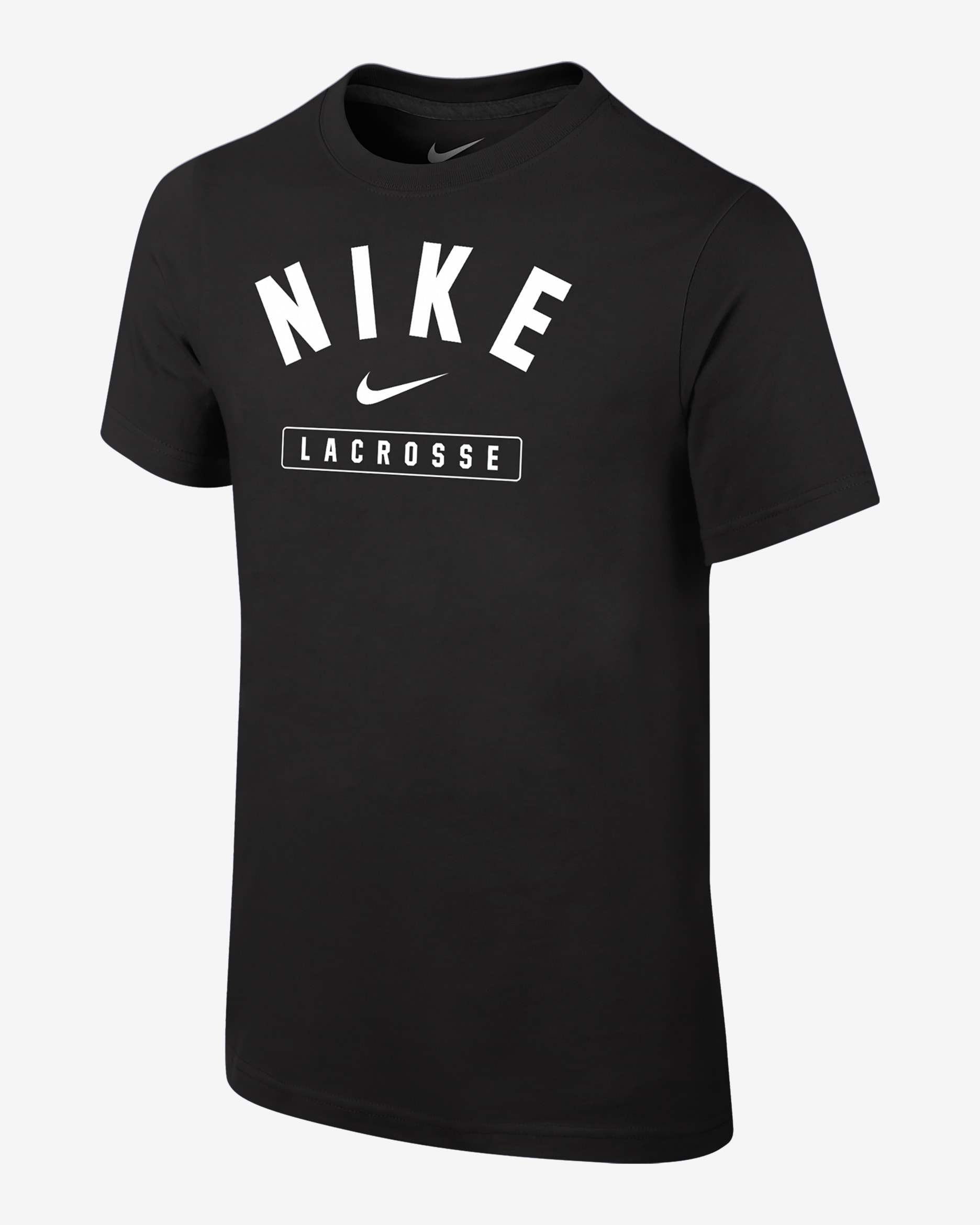 Playera para niño talla grande Nike Lacrosse - Negro