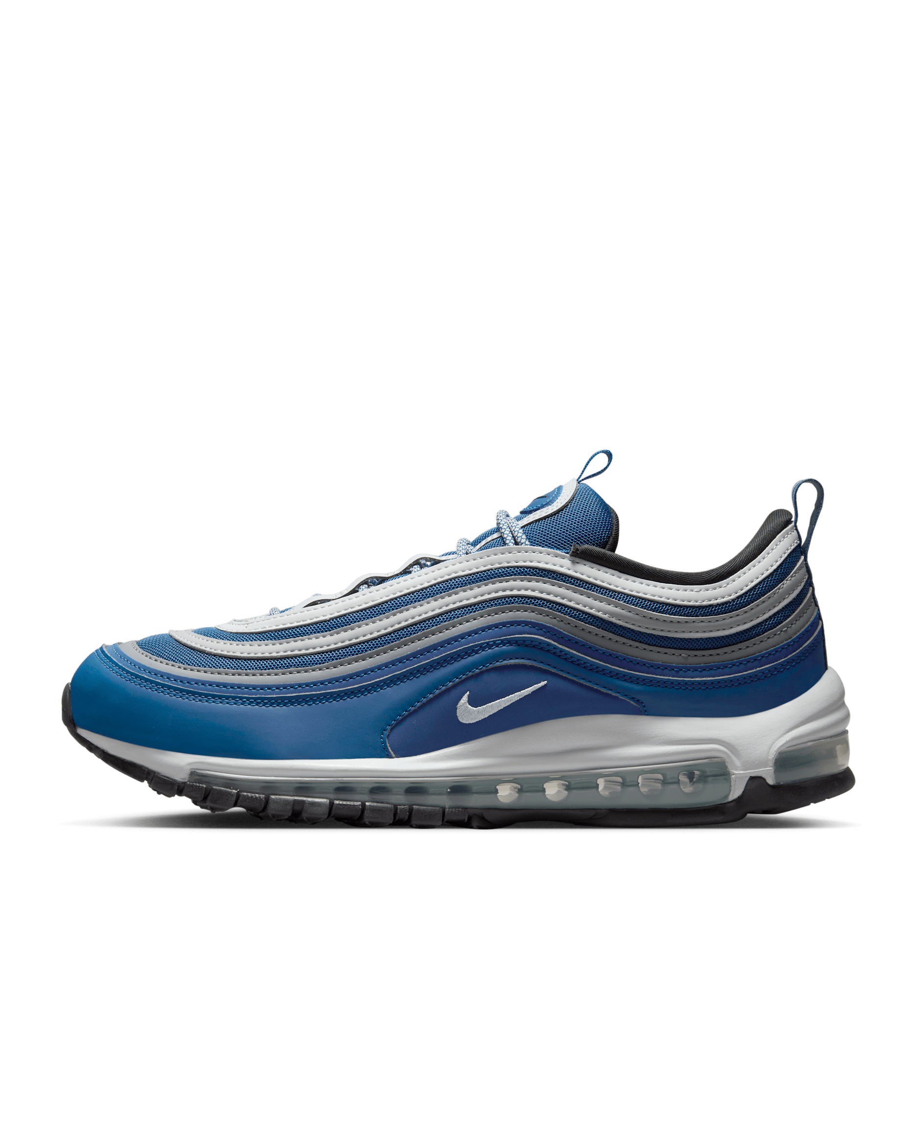 Nike Air Max 97 男鞋 - Court Blue/Pure Platinum/Wolf Grey/Glacier Blue