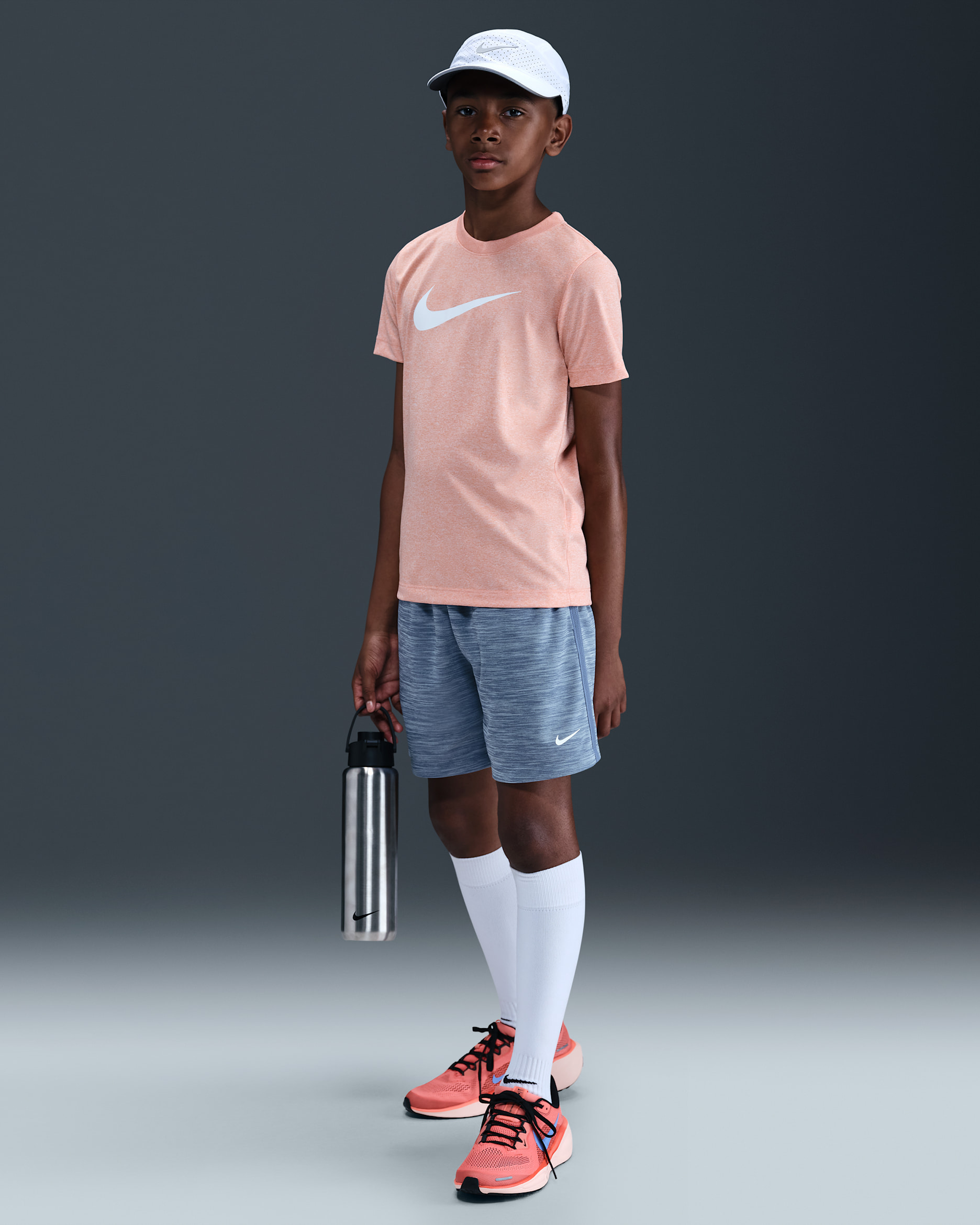 Nike Multi Older Kids' (Boys') Dri-FIT Shorts - World Indigo/Celestine Blue/White