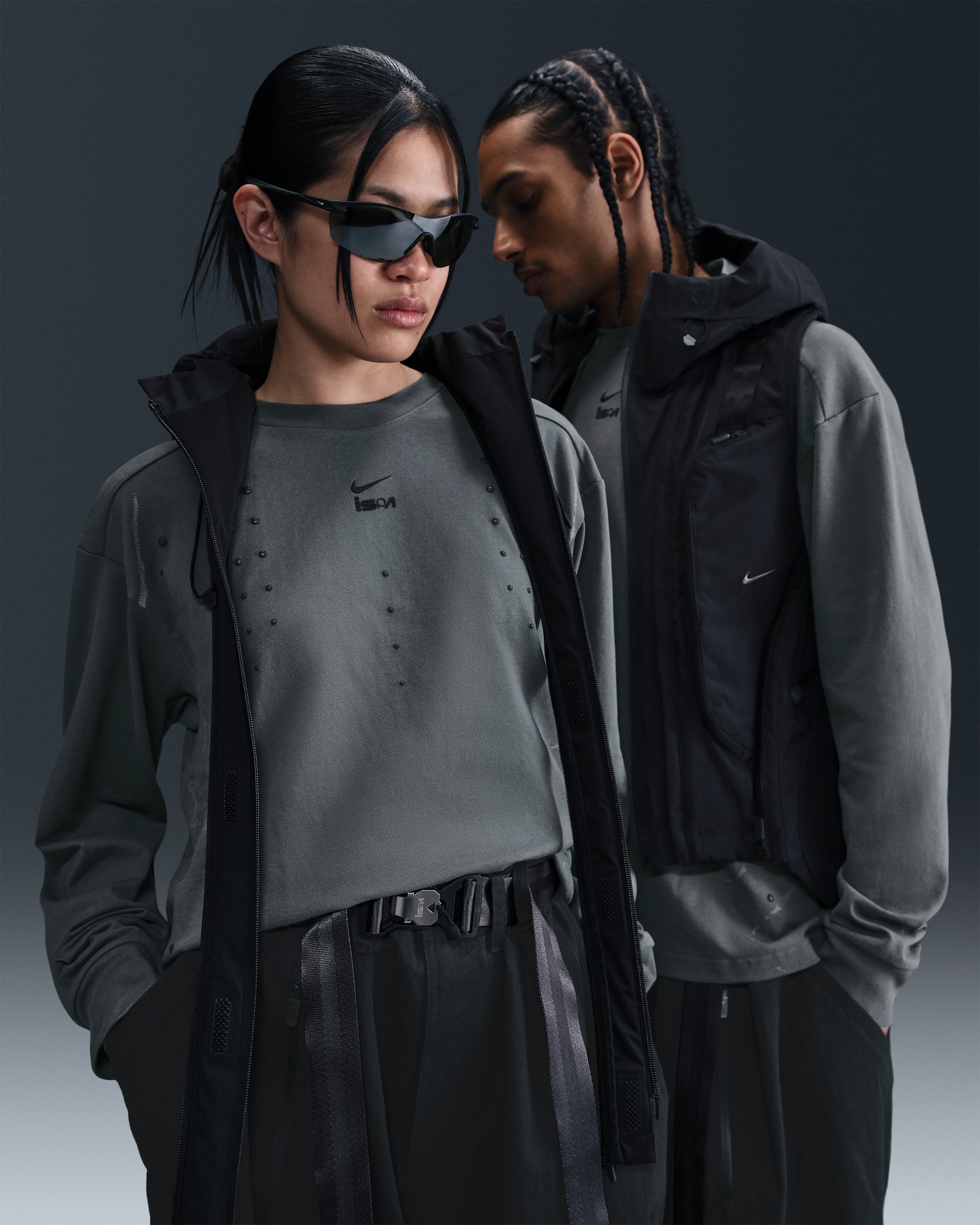 Playera de manga larga Nike ISPA - Gris hierro