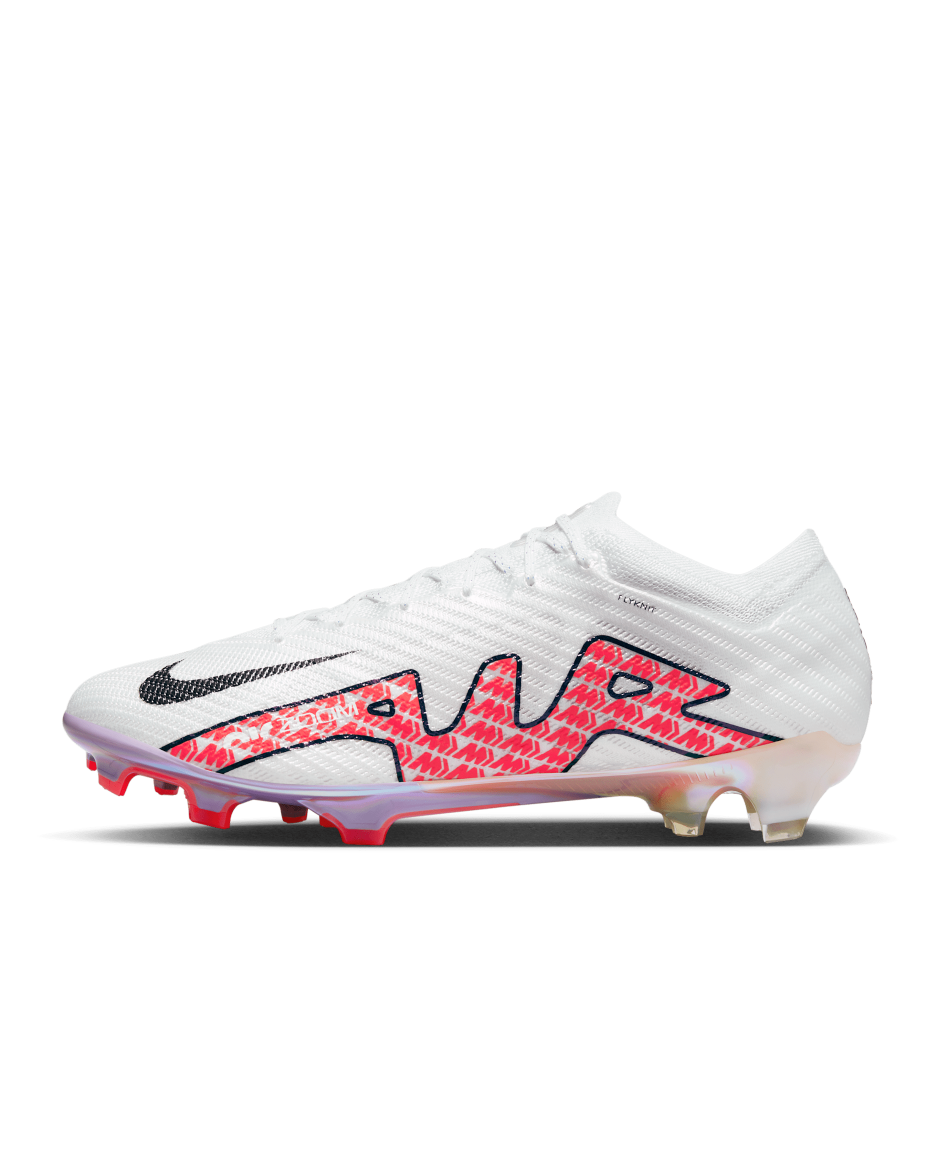 รองเท้าสตั๊ดฟุตบอลไม่หุ้มข้อสำหรับพื้นสนามทั่วไป Nike Mercurial Vapor 15 Elite - ขาว/Coconut Milk/Bright Crimson/Off Noir