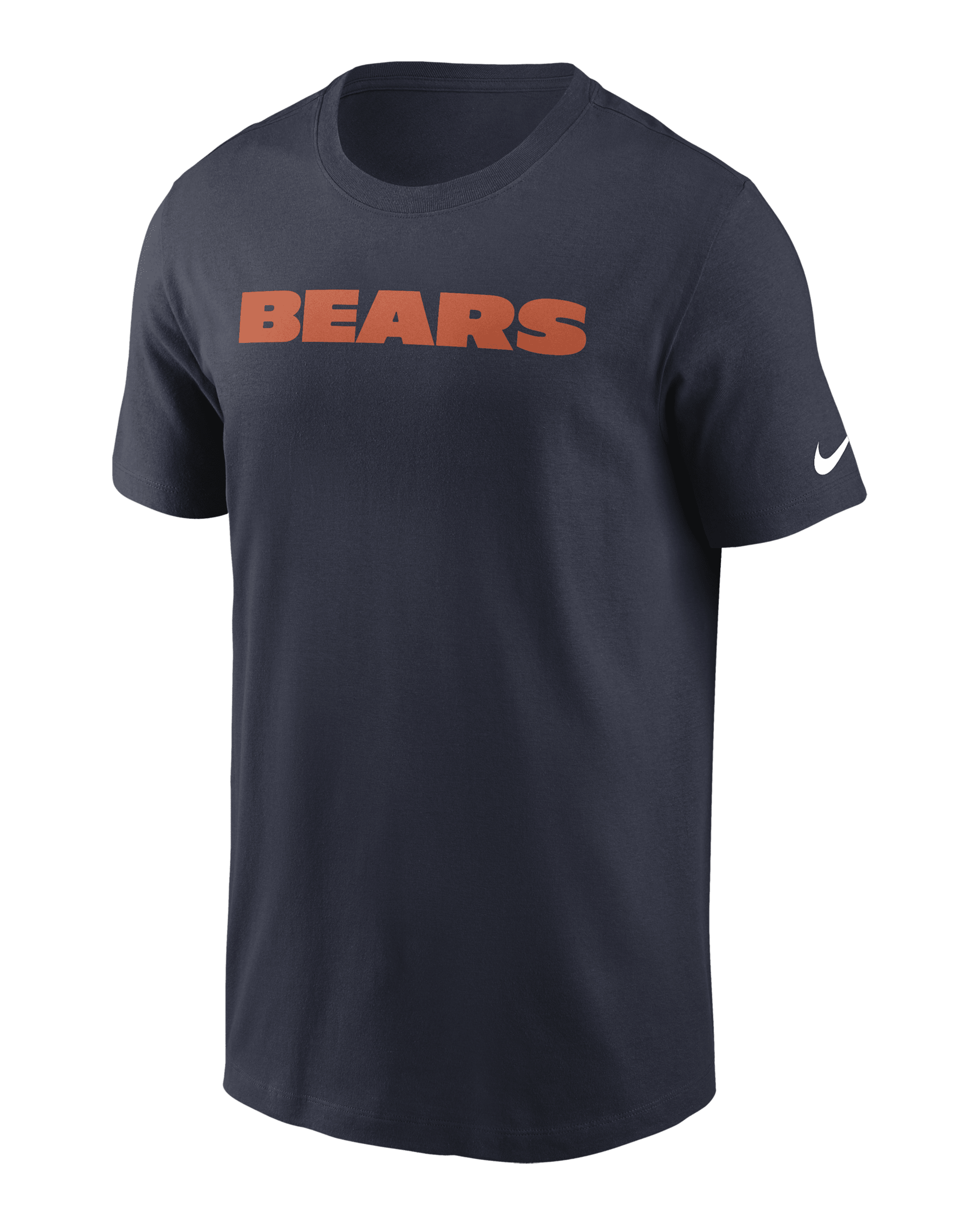 Chicago Bears Primetime Wordmark Essential Men's Nike NFL T-Shirt - Blue
